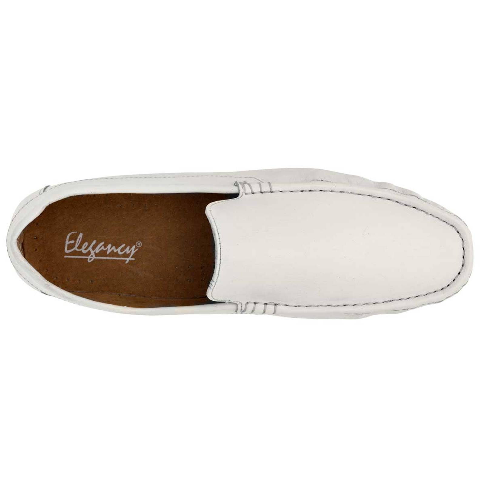 Zapato casual Elegancy 400 Blanco 25 al 29 sin medios