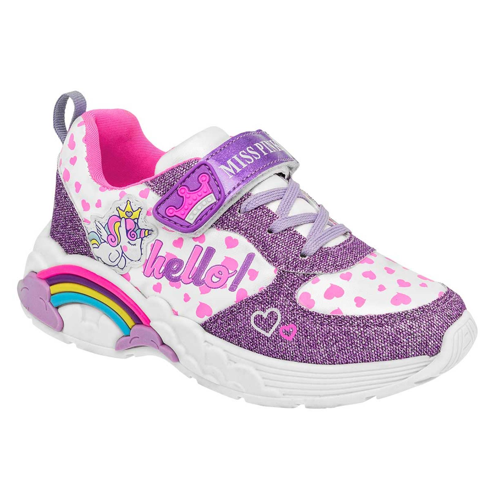 Tenis Miss pink Alegria Blanco