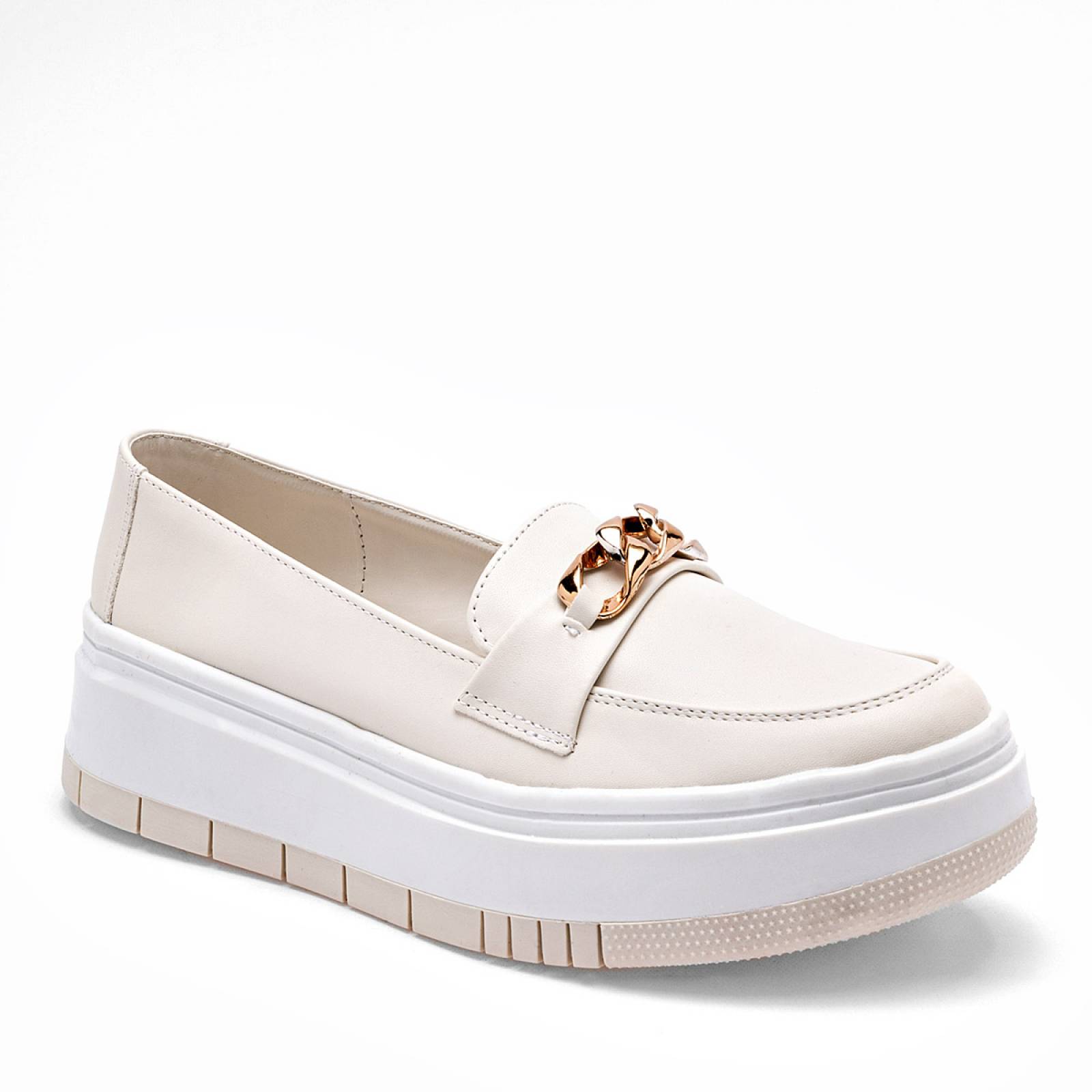 Zapatilla Plataforma Mujer Casual Dolce Collezione blanco 24 DOLCE  COLLEZIONE by GLAM GLAM 5282