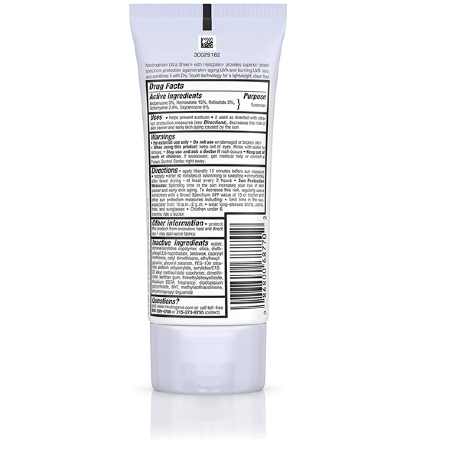 Protector Solar Neutrogena Ultra Sheer FPS 70 88 ml