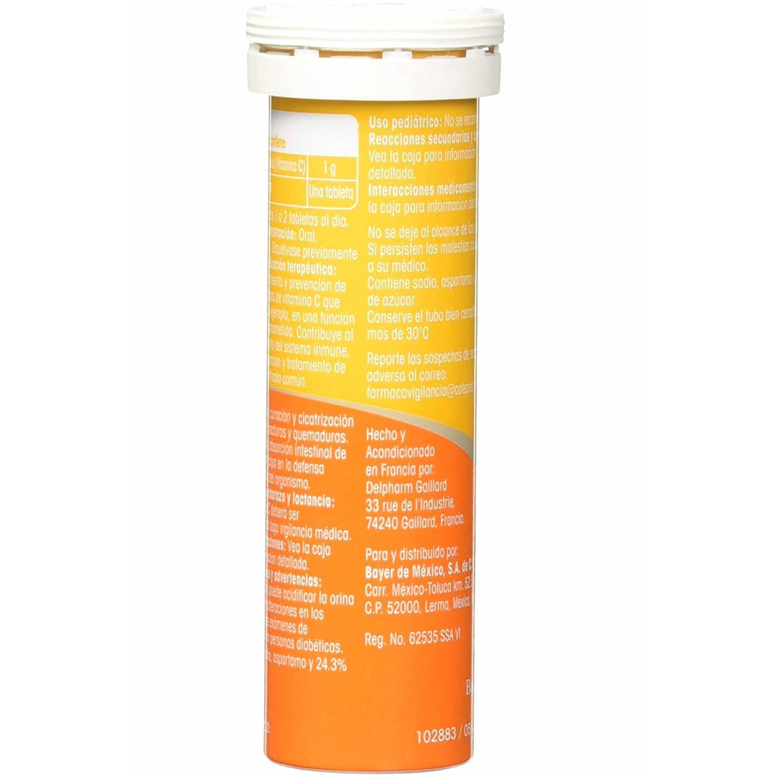 Redoxon Comprimidos Efervescentes Naranja 1 g 10 tabletas