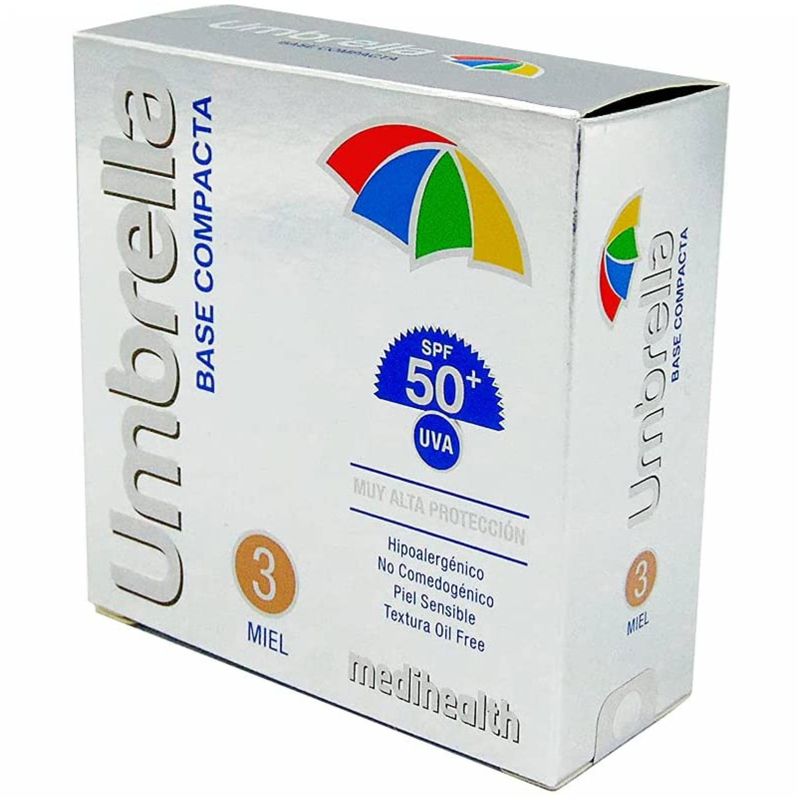 Foto Protector SPF 50+ Umbrella Base Compacta Tono Miel