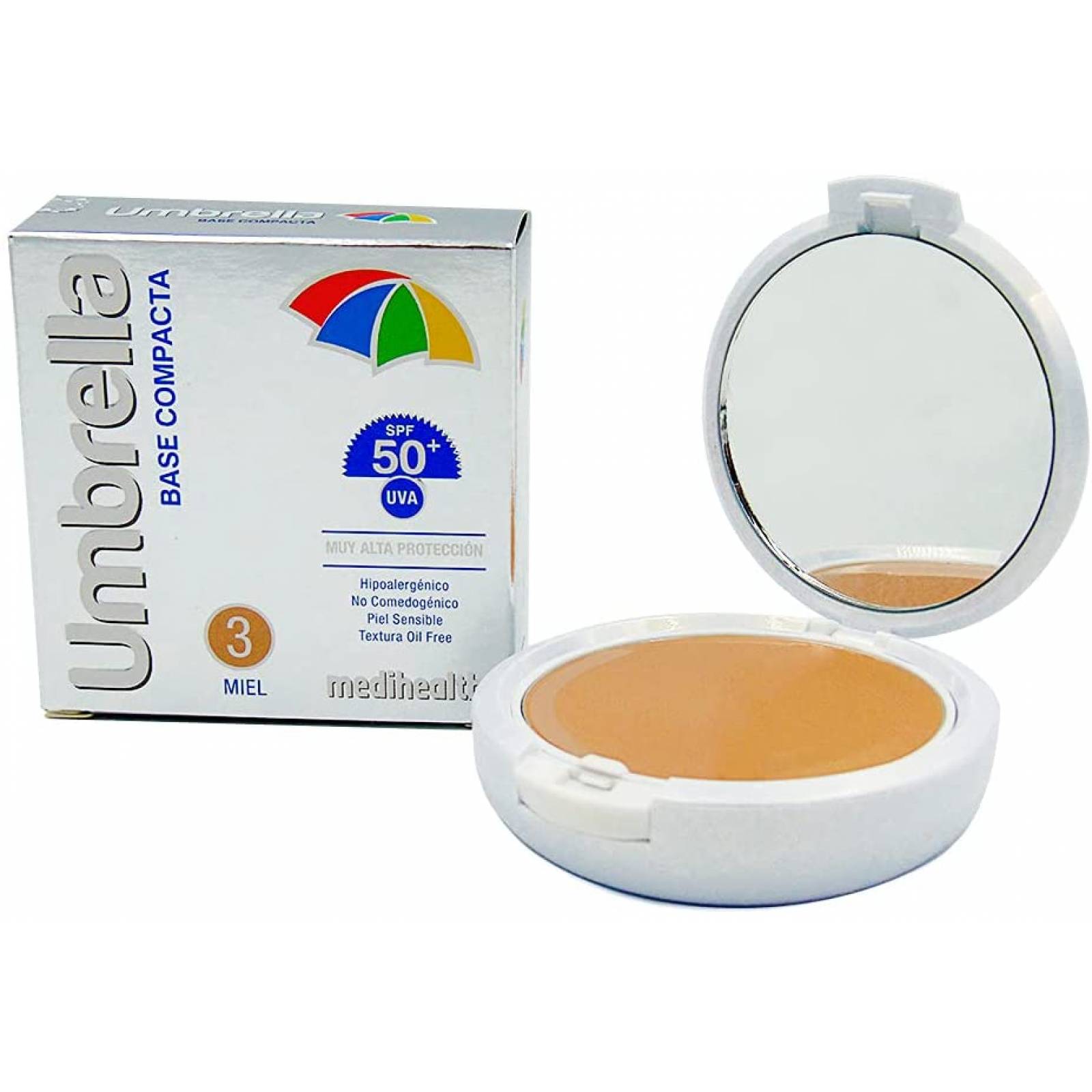 Foto Protector SPF 50+ Umbrella Base Compacta Tono Miel