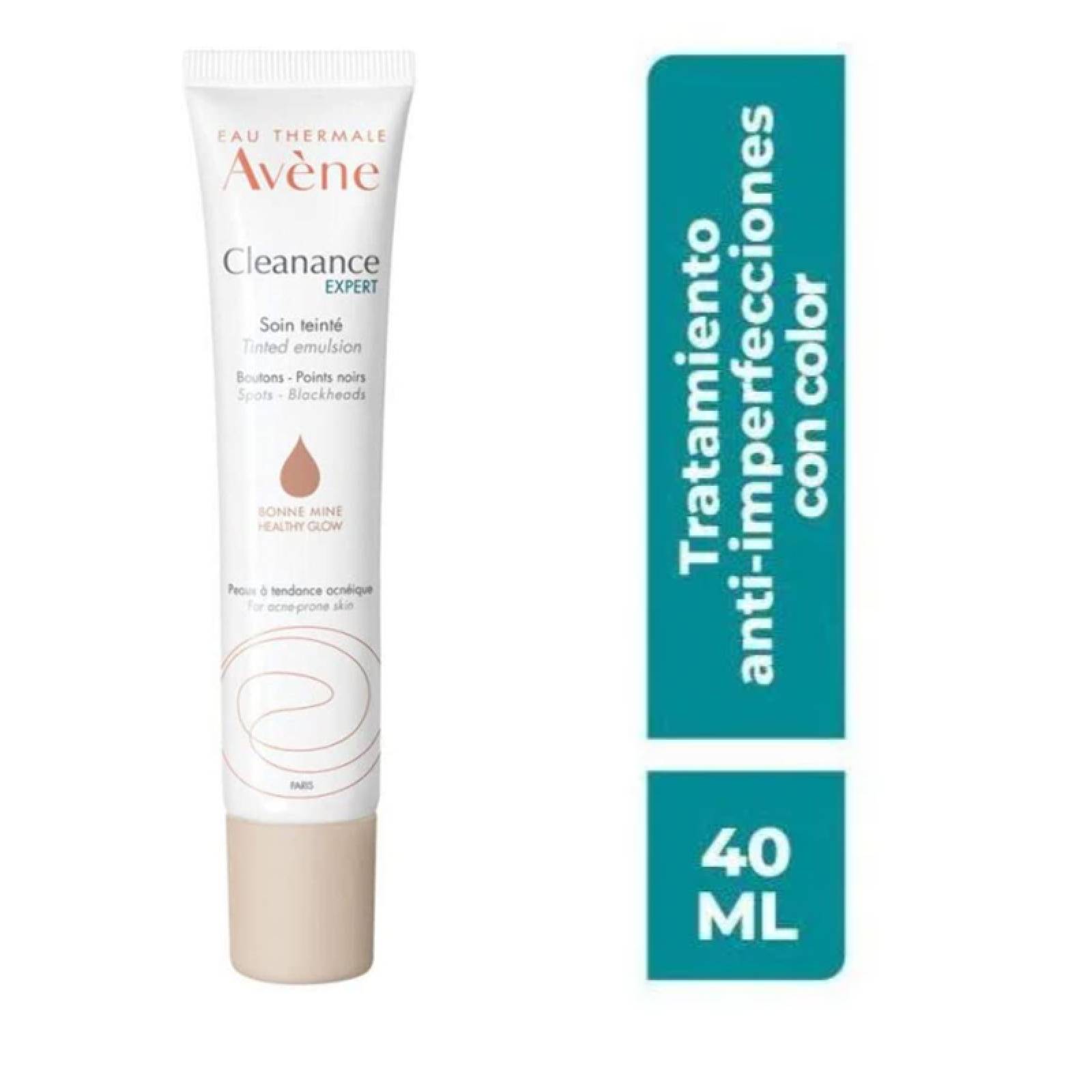 Crema Facial avene cleanance expert con color efecto natural