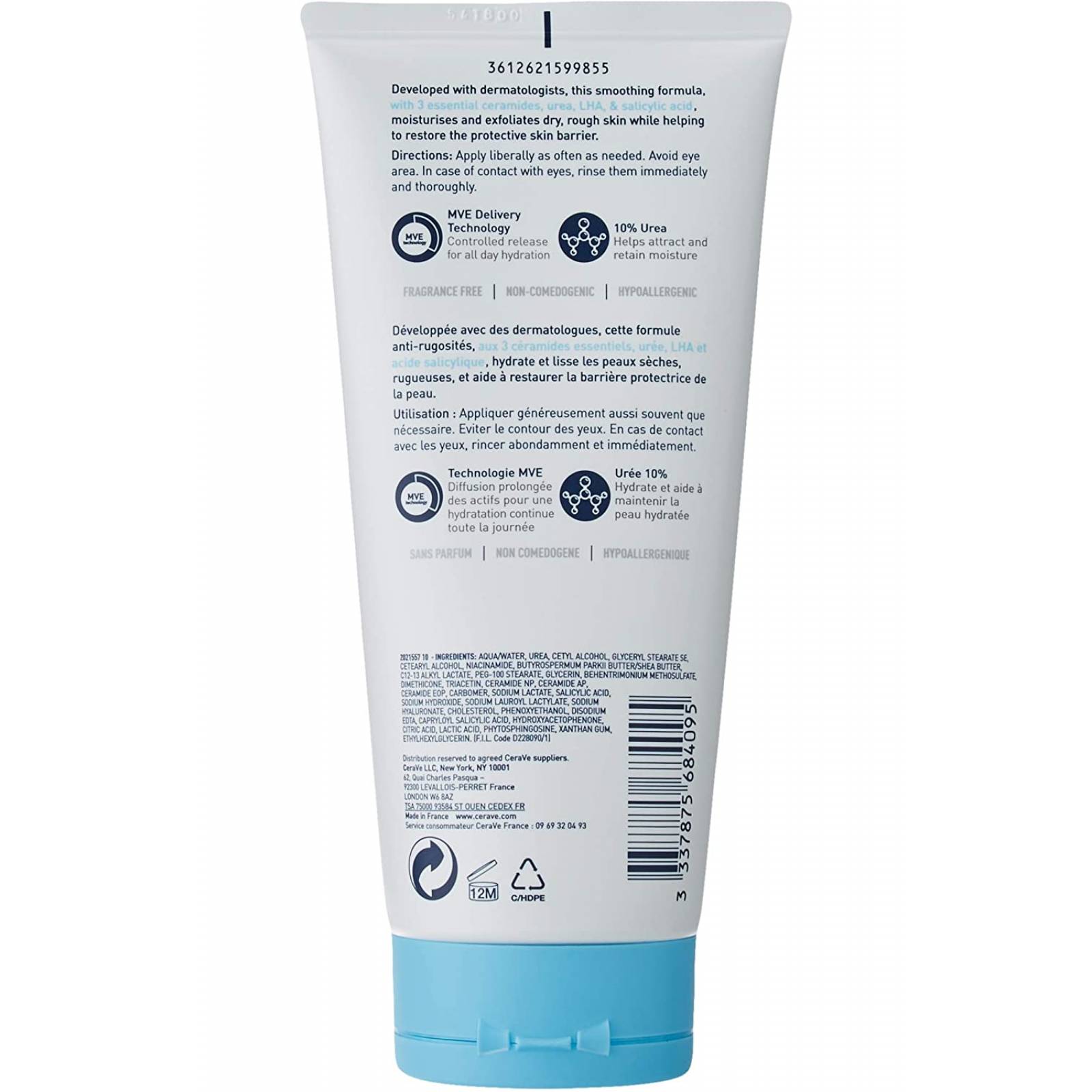 Cerave Sa Crema Alisadora Anti Rugosidades 170Gr