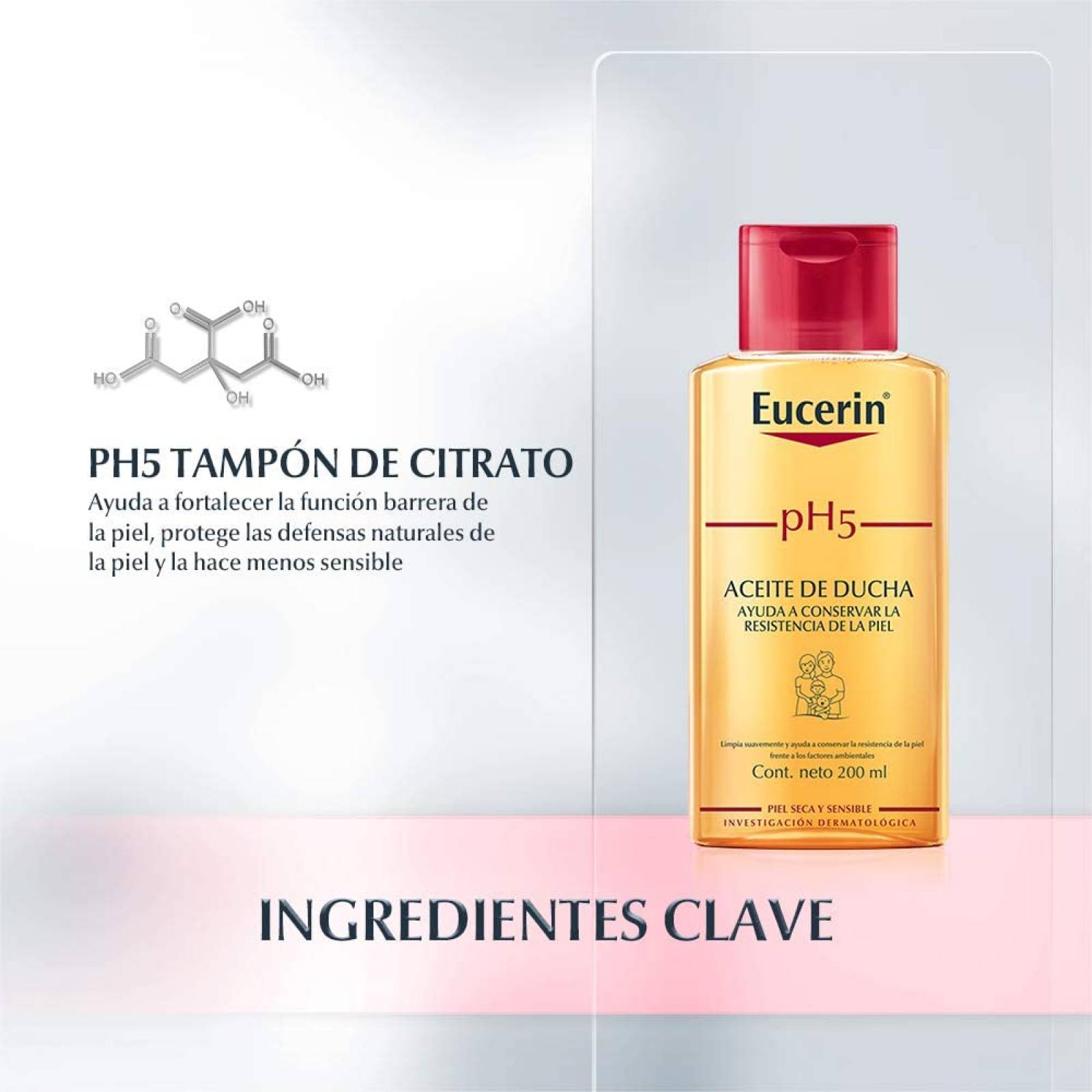 Eucerin Ph5 Aceite de Ducha para Piel Sensible o Seca 200 ml