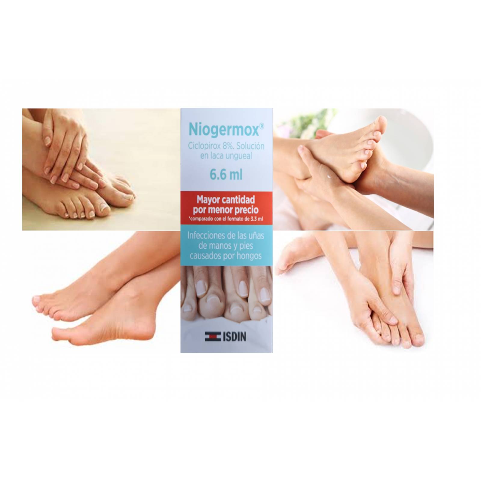 Niogermox 66ml Isdin para uñas 2 PIEZAS