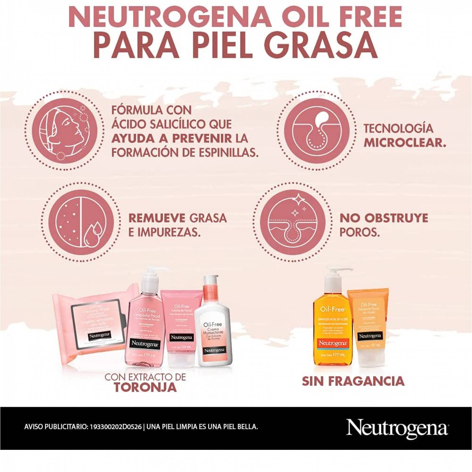 Crema Humectante Neutrogena Oil Free 118 ml