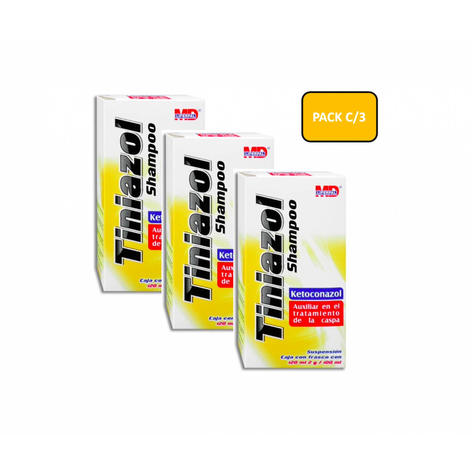 Shampoo Tiniazol Auxiliar En El Tratamiento De La Caspa C 3