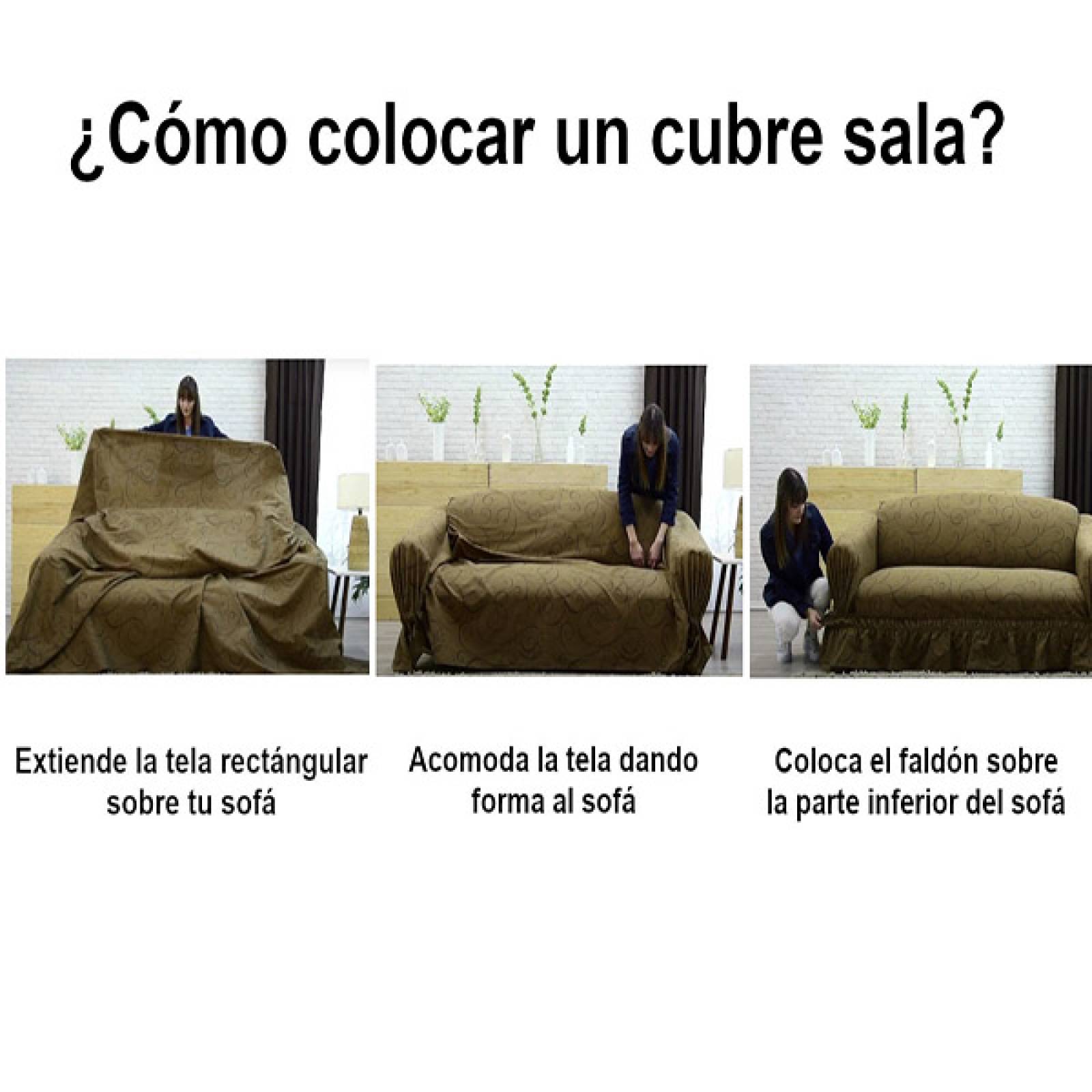 Cubresalas | Fundas Para Sillones | Juego Completo Naranja