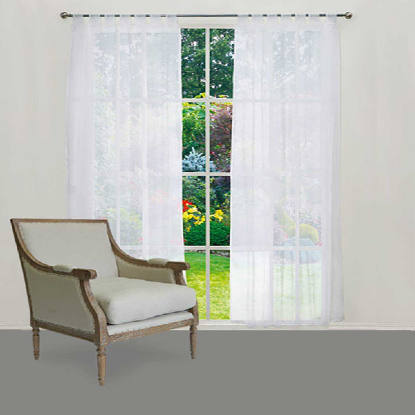 Cortinas Translucidas Largas | Blancas