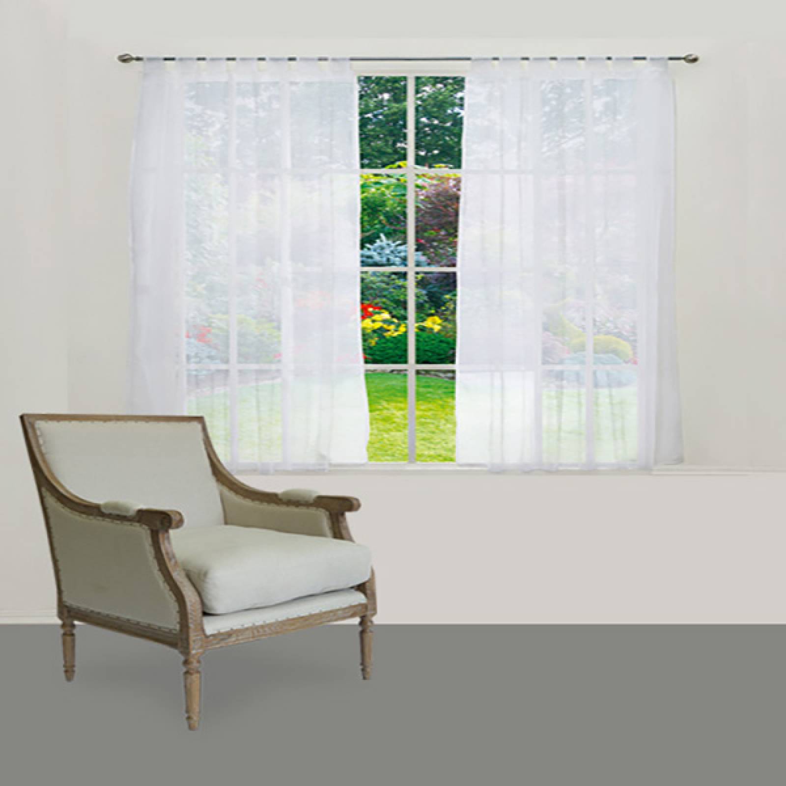 Cortinas Translucidas Cortas | Blancas