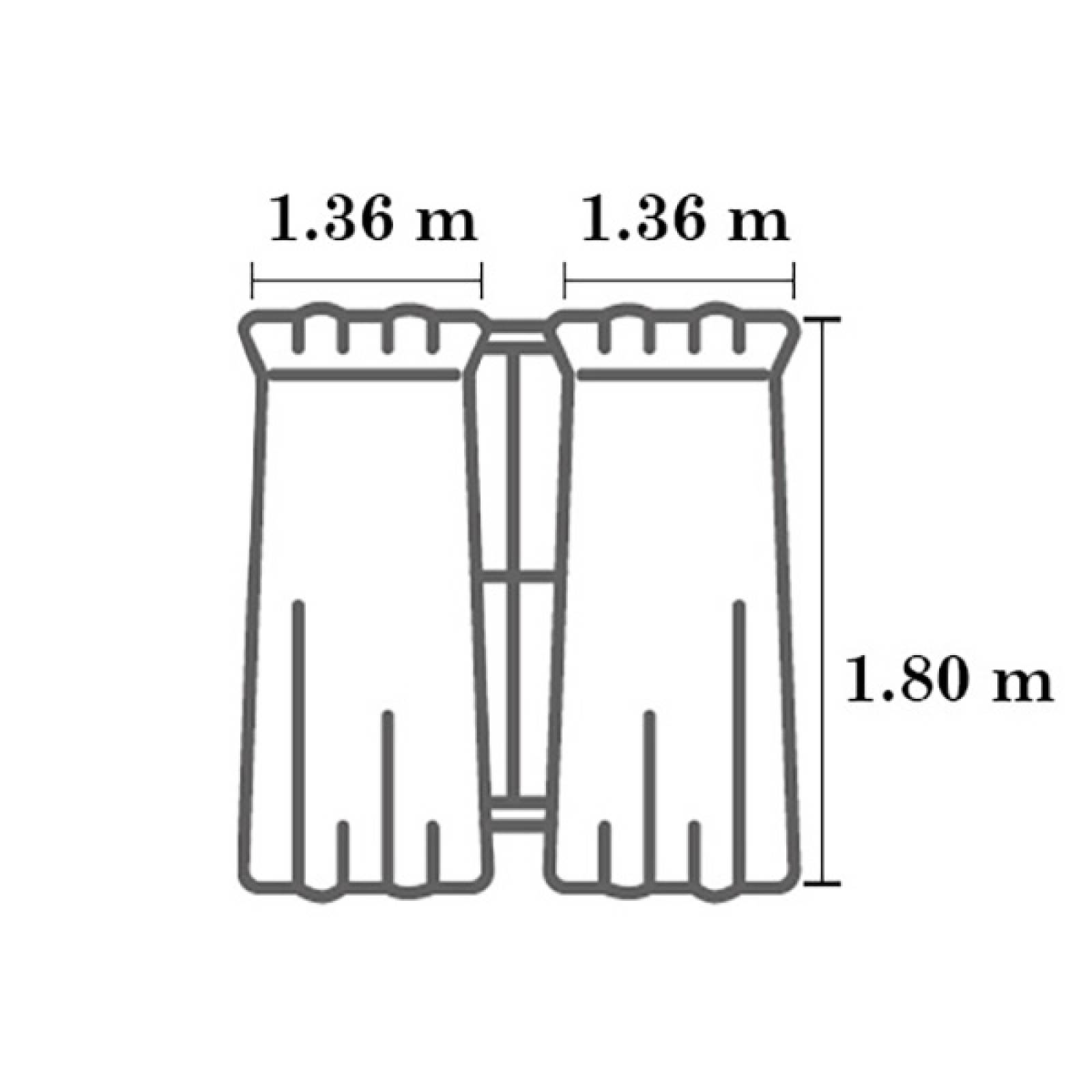 Cortinas Translucidas Cortas | Beige