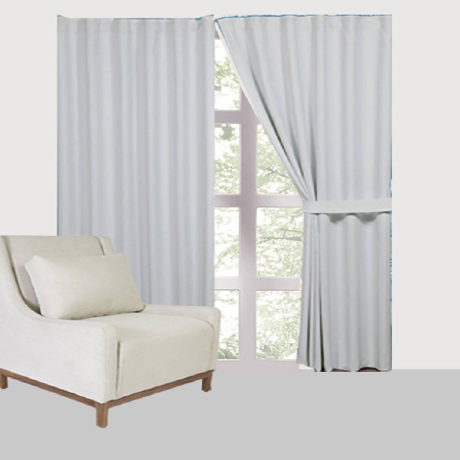 Cortinas Térmicas Black Out | Bloquean Luz, Ruido, Frio | Blancas
