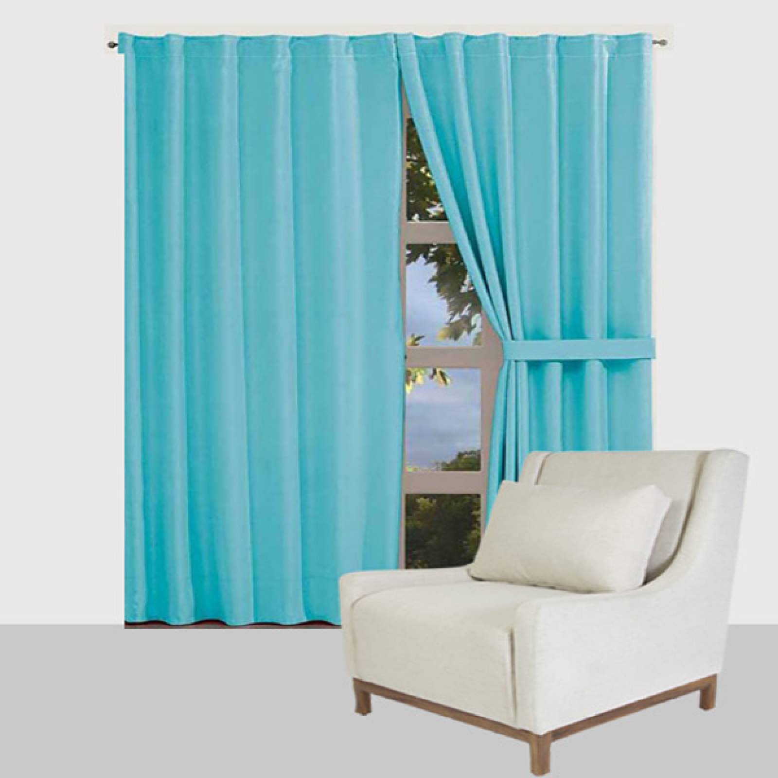 Cortinas Térmicas Black Out | Bloquean Luz, Ruido, Frio | Aqua