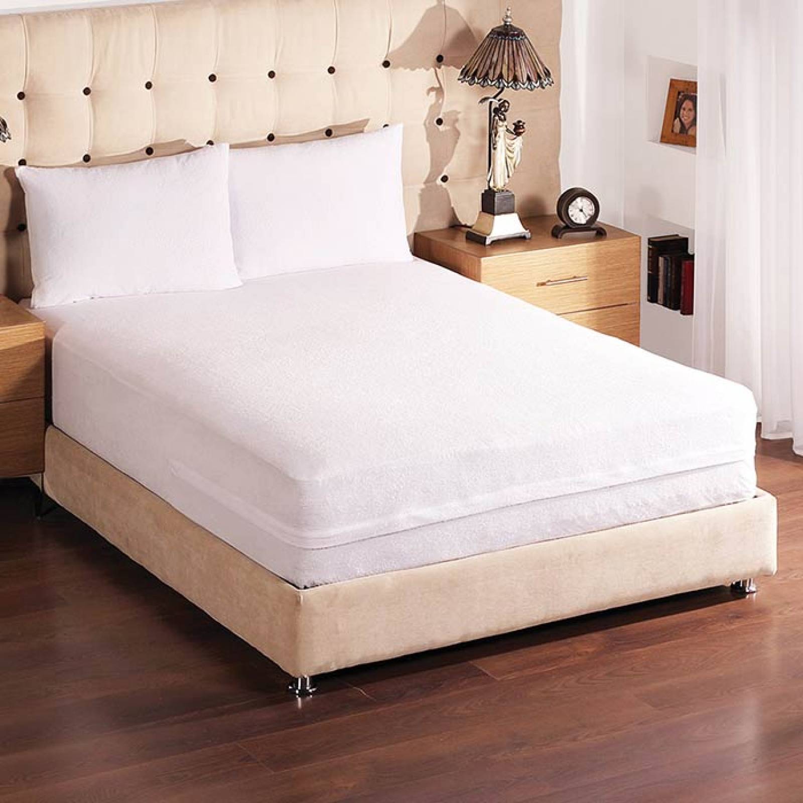 DESC Cubre Colchon Con Cierre Matrimonial |tipo Funda Impermeable