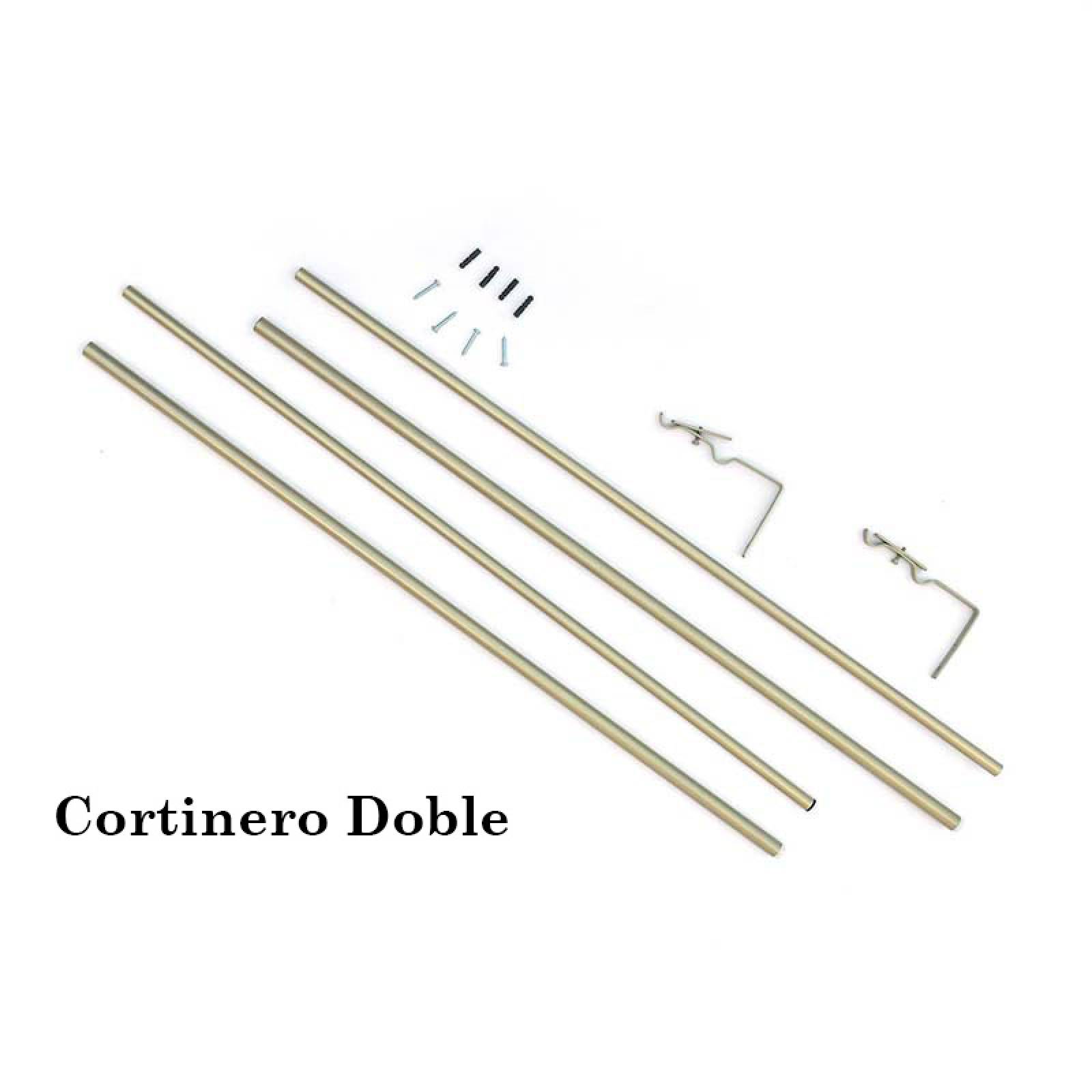 Set De Cortinas Para Recámara | Cortinas Blackout Cafés + Traslúcidas + Cortinero