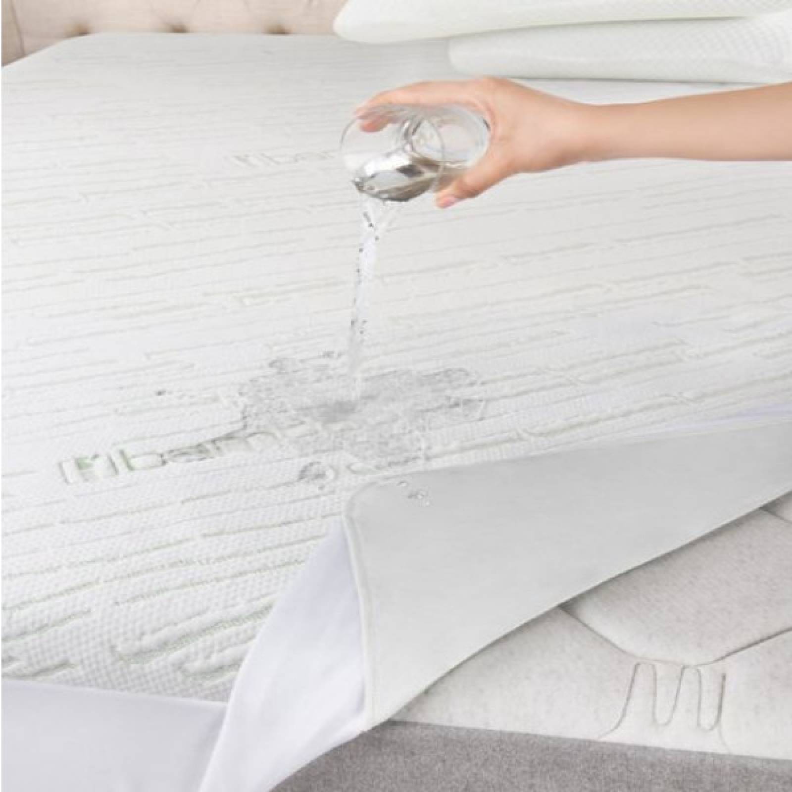 Protector de Colchon Impermeable Matrimonial | Cubre colchón de Bambú | Fresco