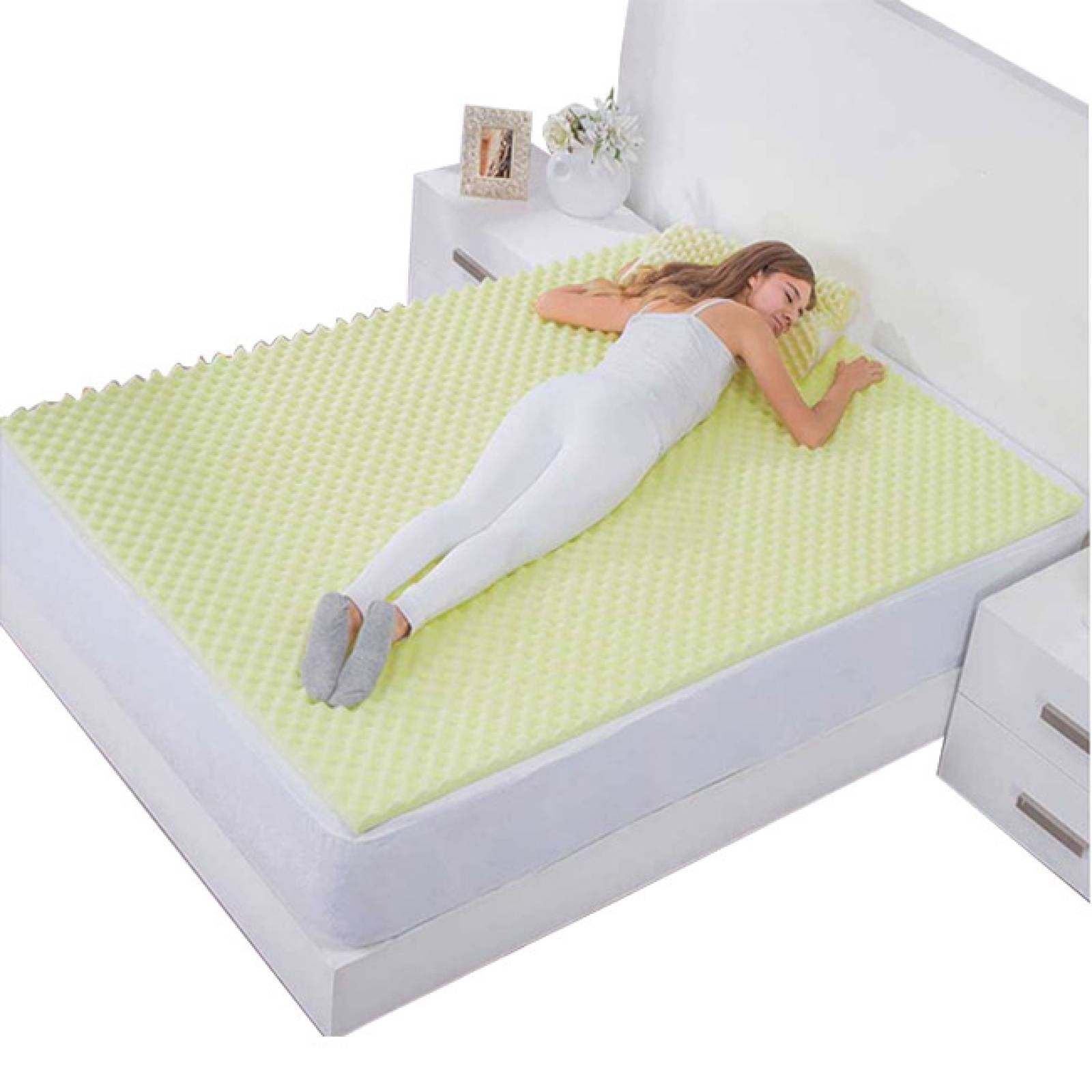 Sobrecolchón Matrimonial | Colchoneta | Cubre colchón de Espuma