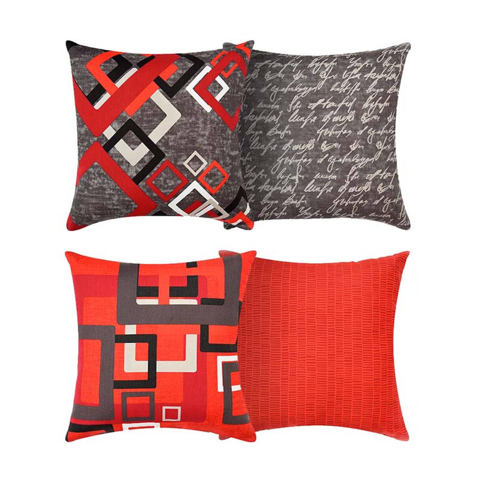 Set De Cojines Decorativos Para Cama | Doble Vista | 2 Pzas