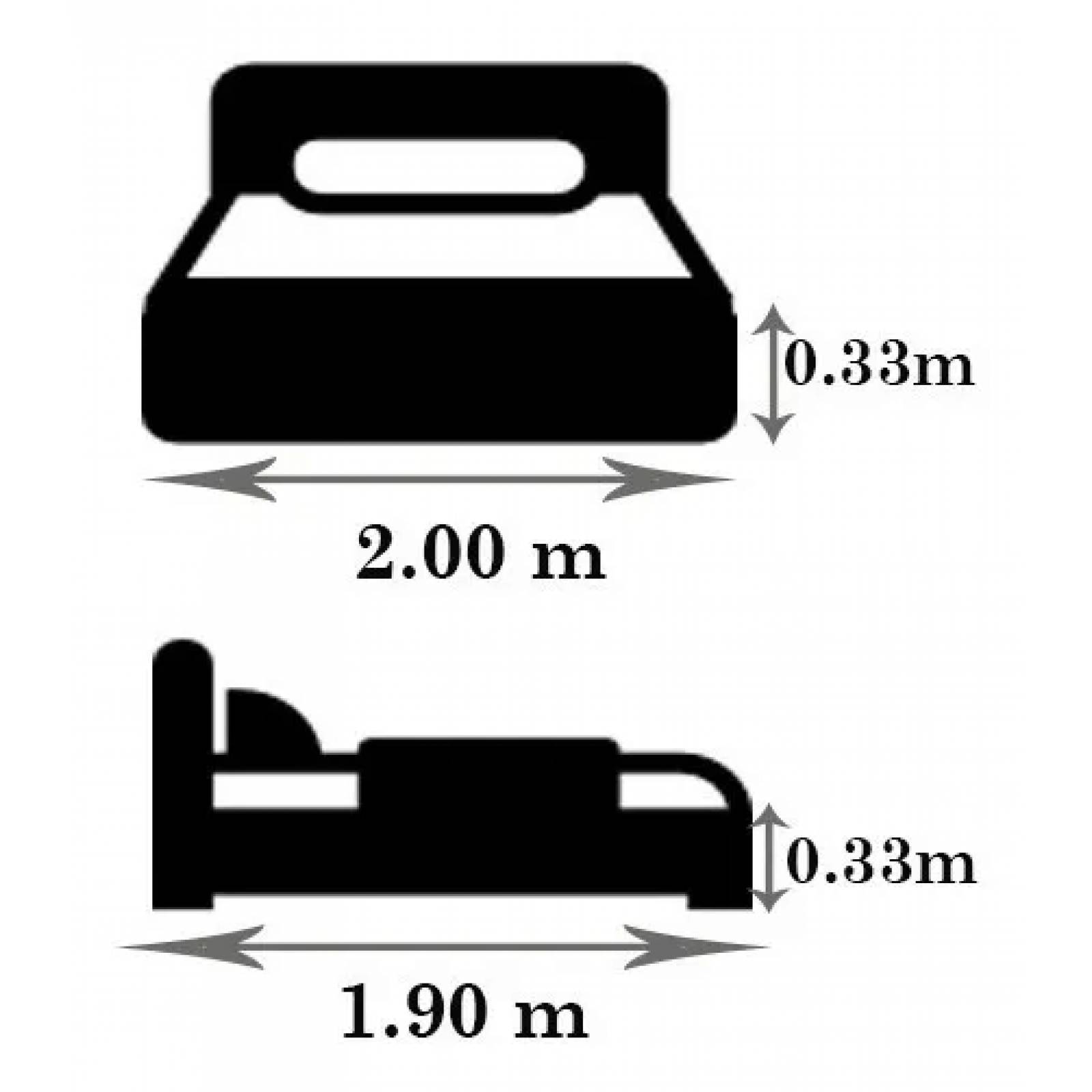 Rodapie De Cama King Turquesa Concord | Faldón Para Colchón