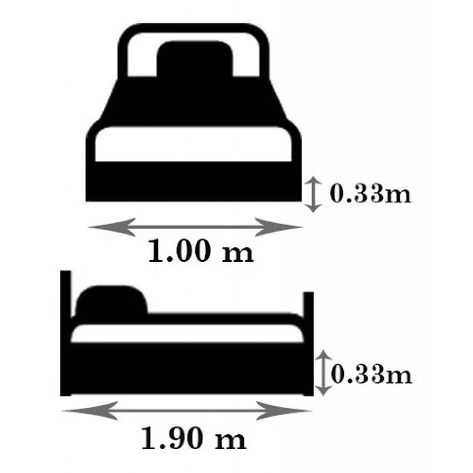 Rodapie De Cama Individual Rosa Vianney | Faldón Para Colchón