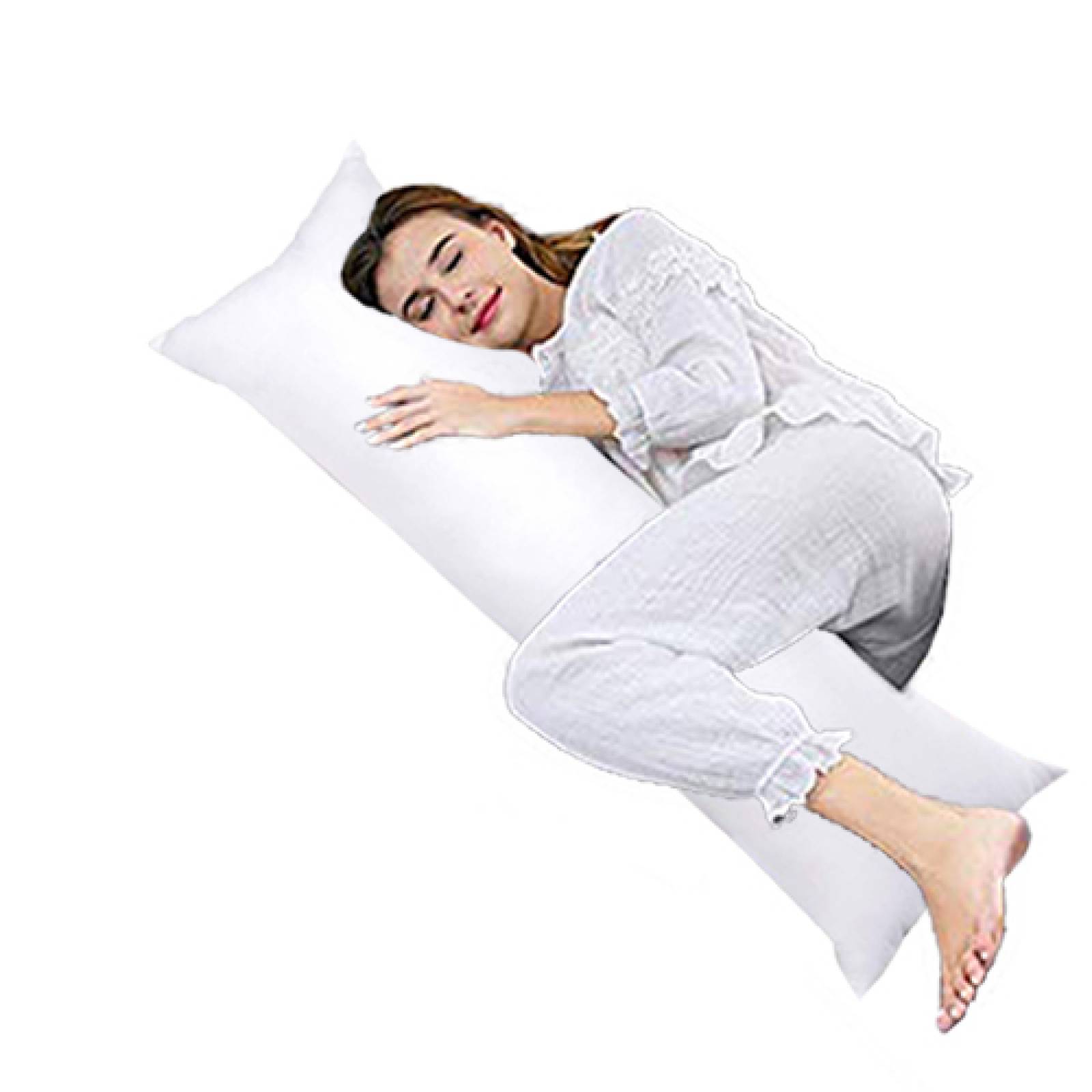 Almohada Abrazable Cuerpo Completo | 3 Fundas Incluidas |Rosa, Fiusha y Blanca