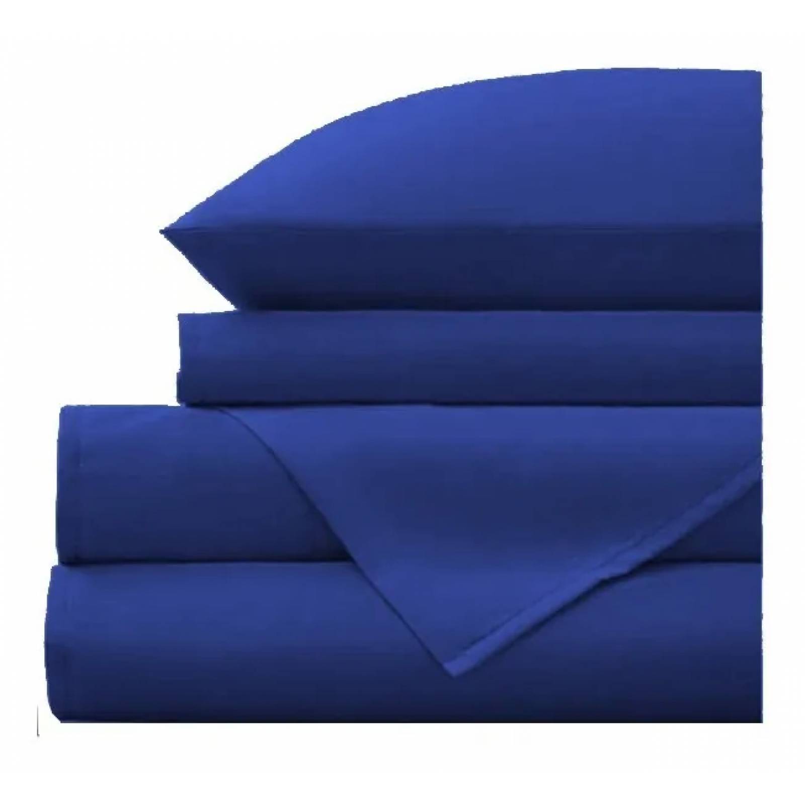 Juego De Sábanas Queen Size, Durables Y De Uso Rudo | Color Azul Rey
