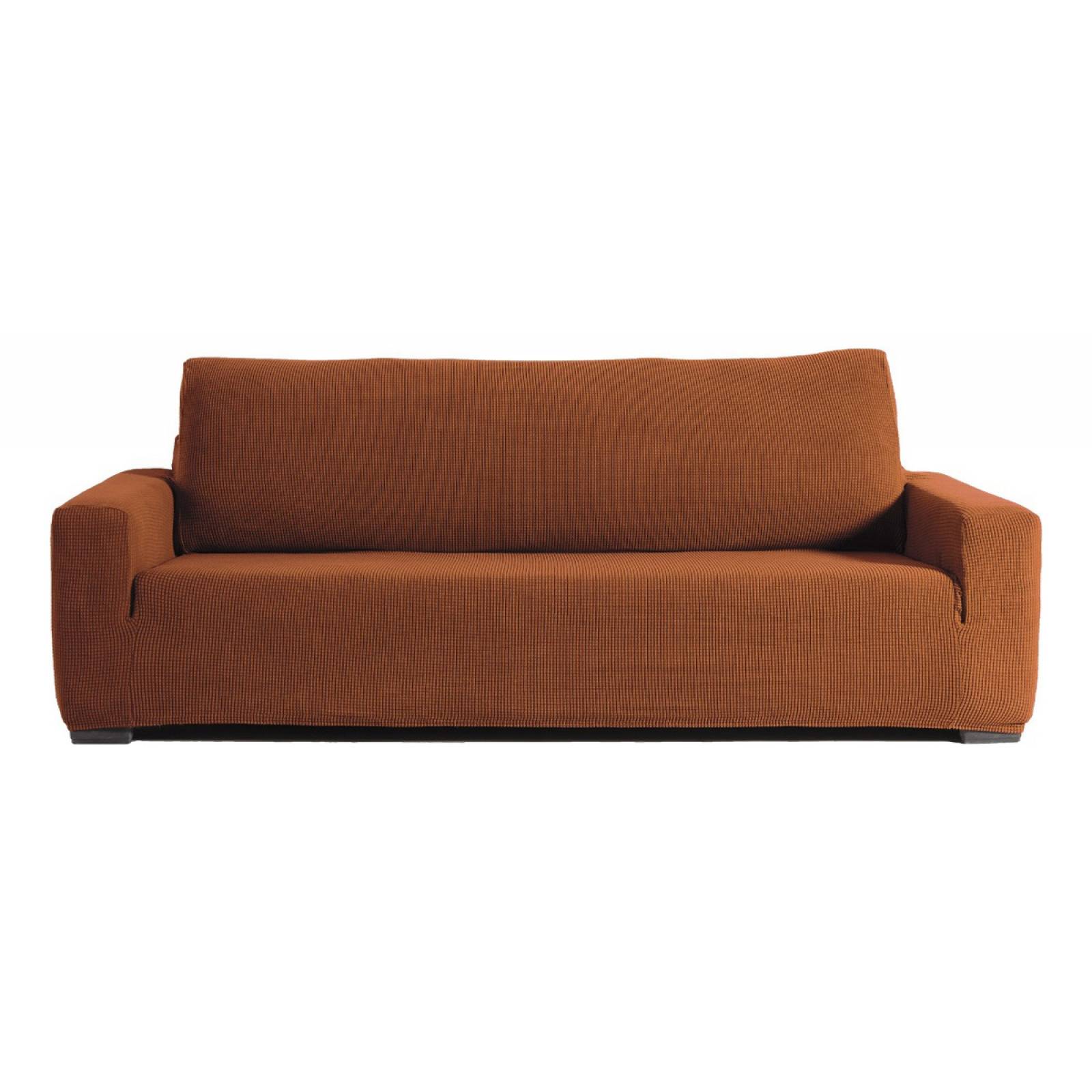 Elástica funda para sillón grande cafe claro | Protector para sala sofa | Forro para sillón 3 plazas