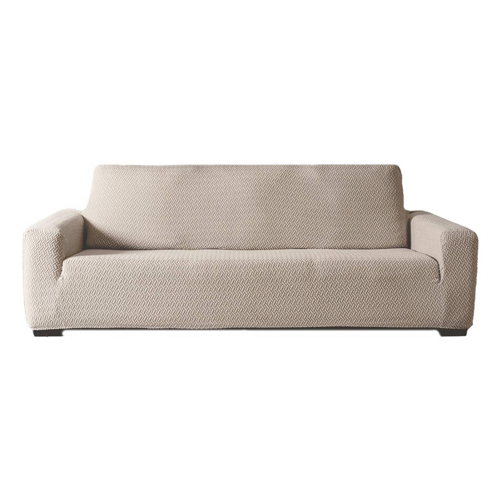 Elástica funda para sillón grande gris claro | Protector para sala sofa | Forro para sillón 3 plazas