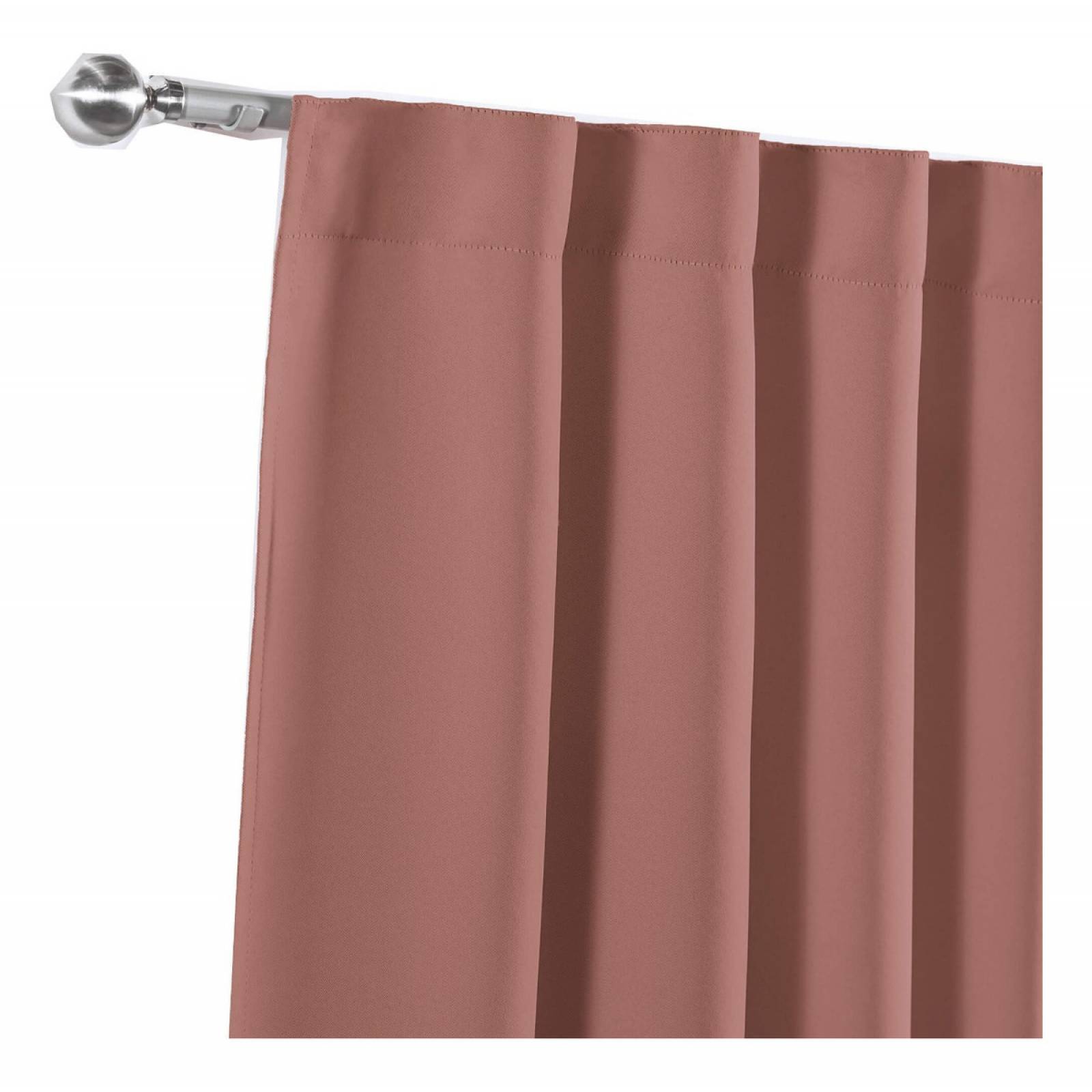 Cortinas Black Out Para Recámara Deep Rose | Bloquean la luz y el frío