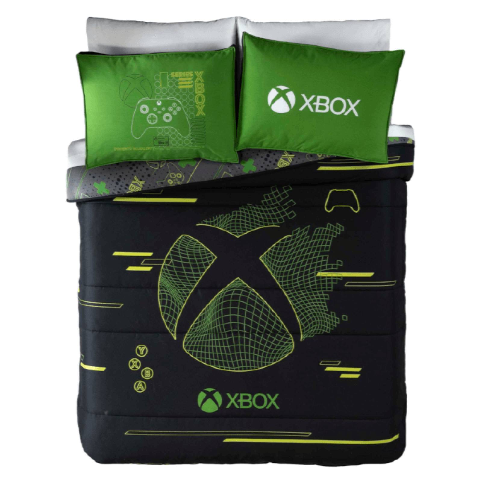 Edredon individual xbox, gamer, videojuegos c/ funda