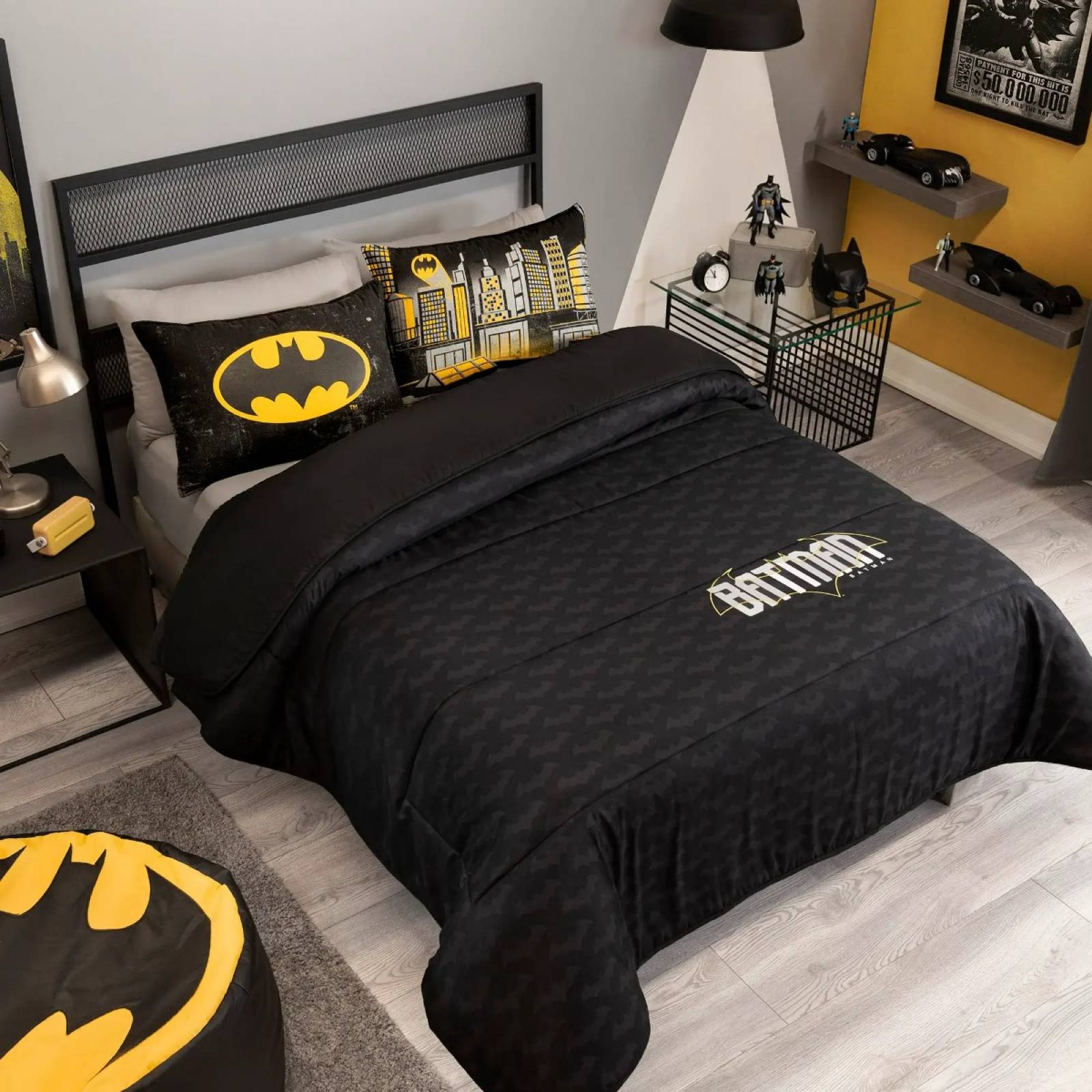 Edredón matrimonial Batman para niños c/funda(s)