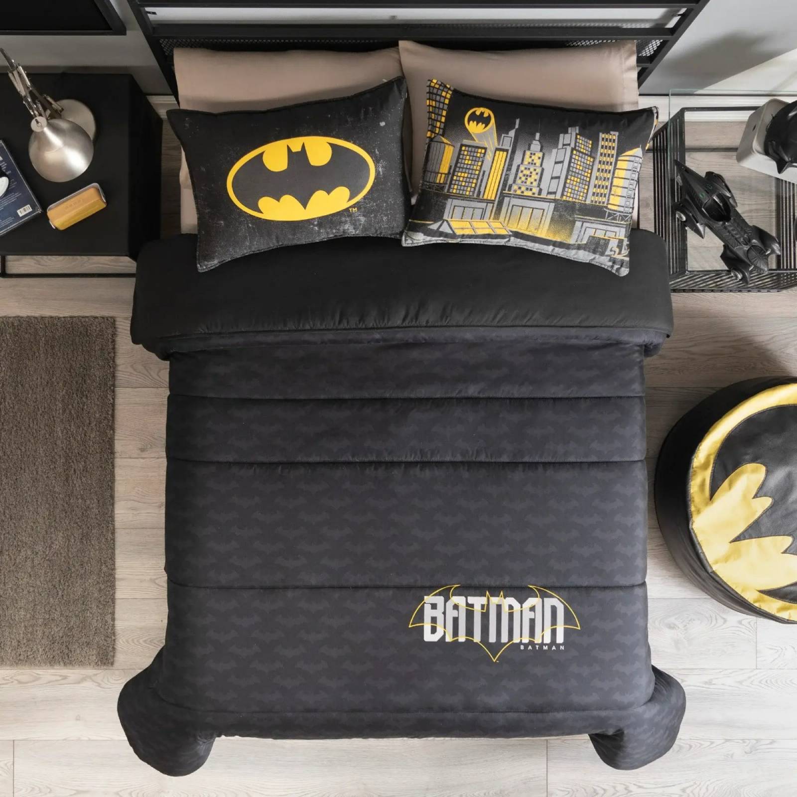 Edredón matrimonial Batman para niños c/funda(s)
