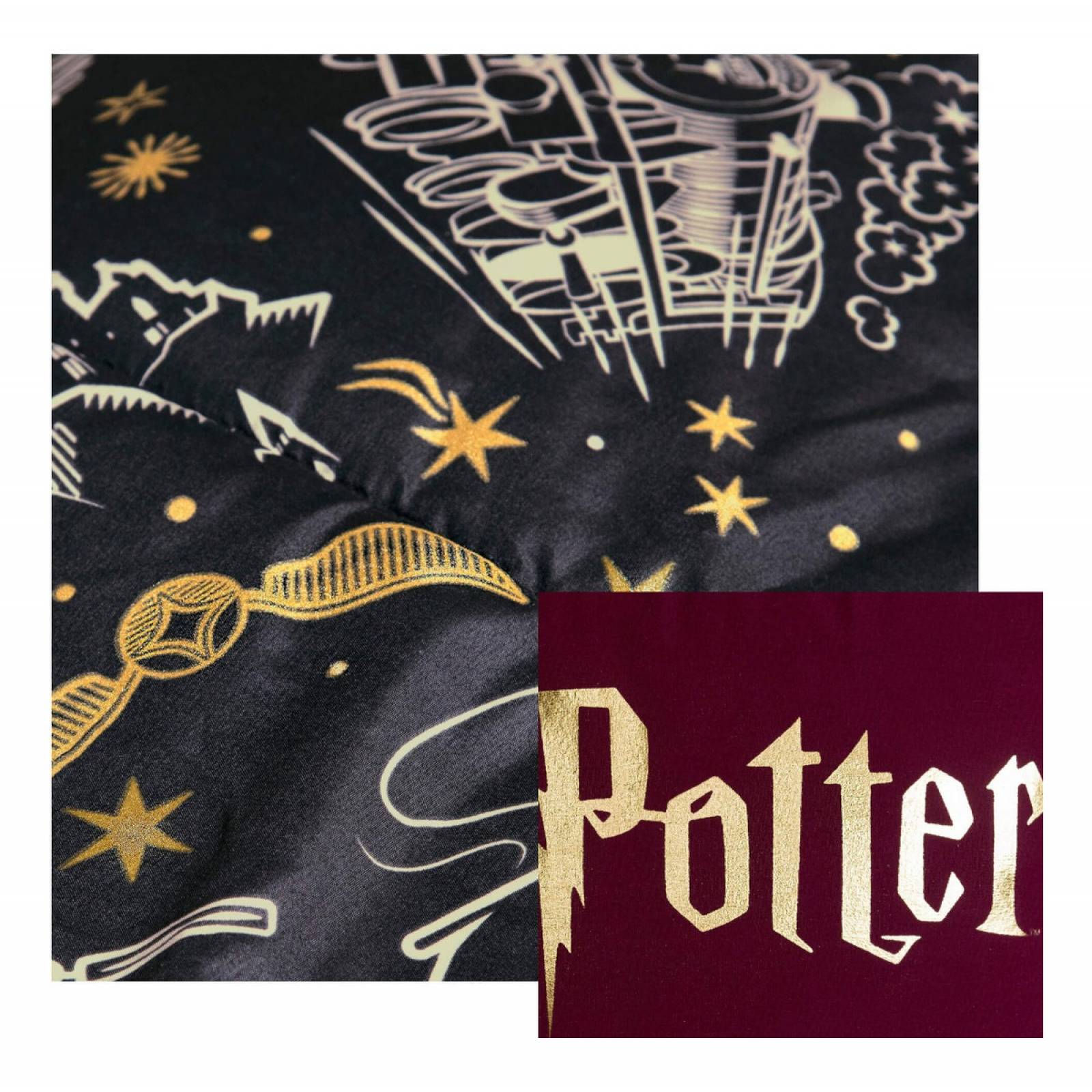 Edredón Harry Potter matrimonial con fundas y cojines