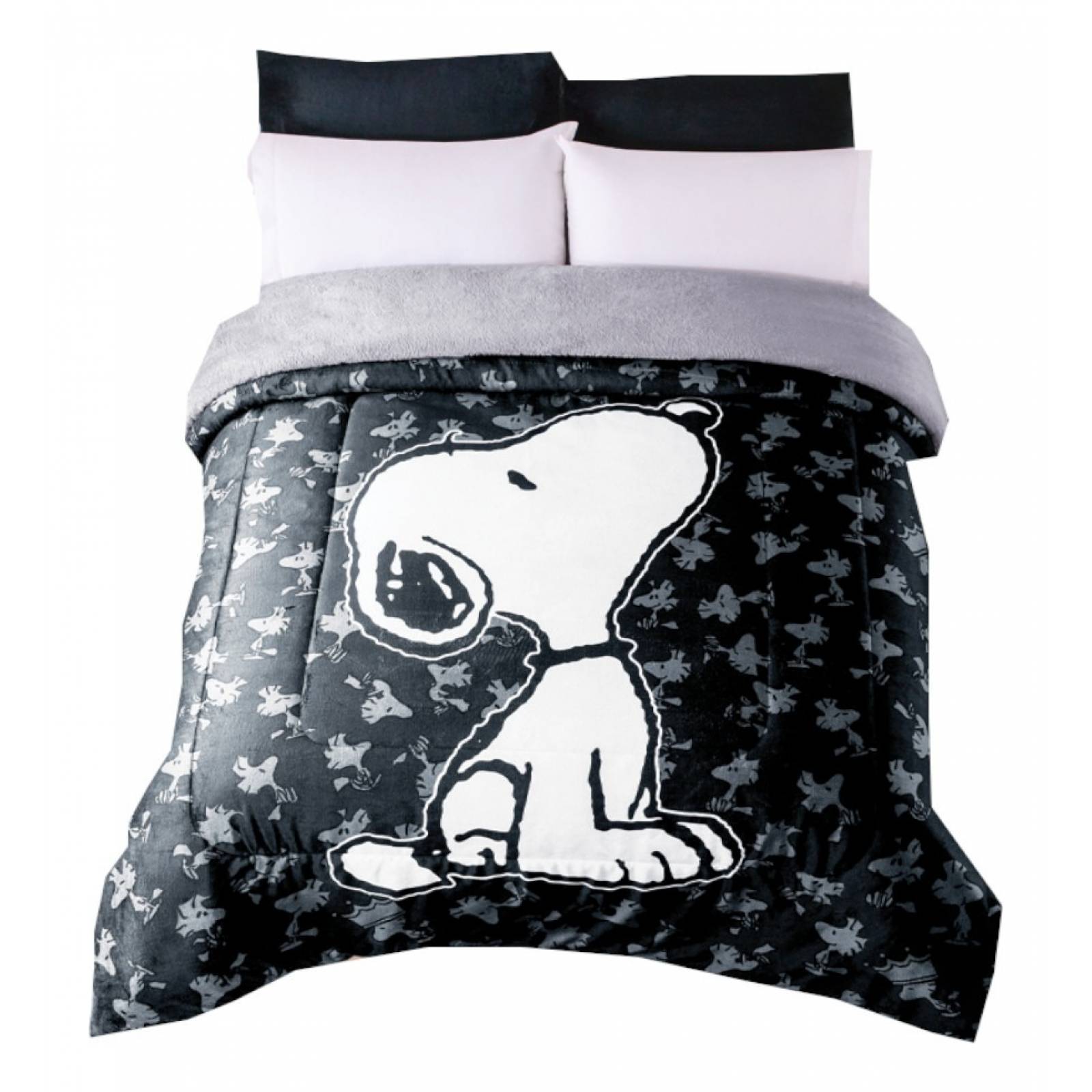 Edredon aborregado Matrimonial. Cobertor infantil Snoopy