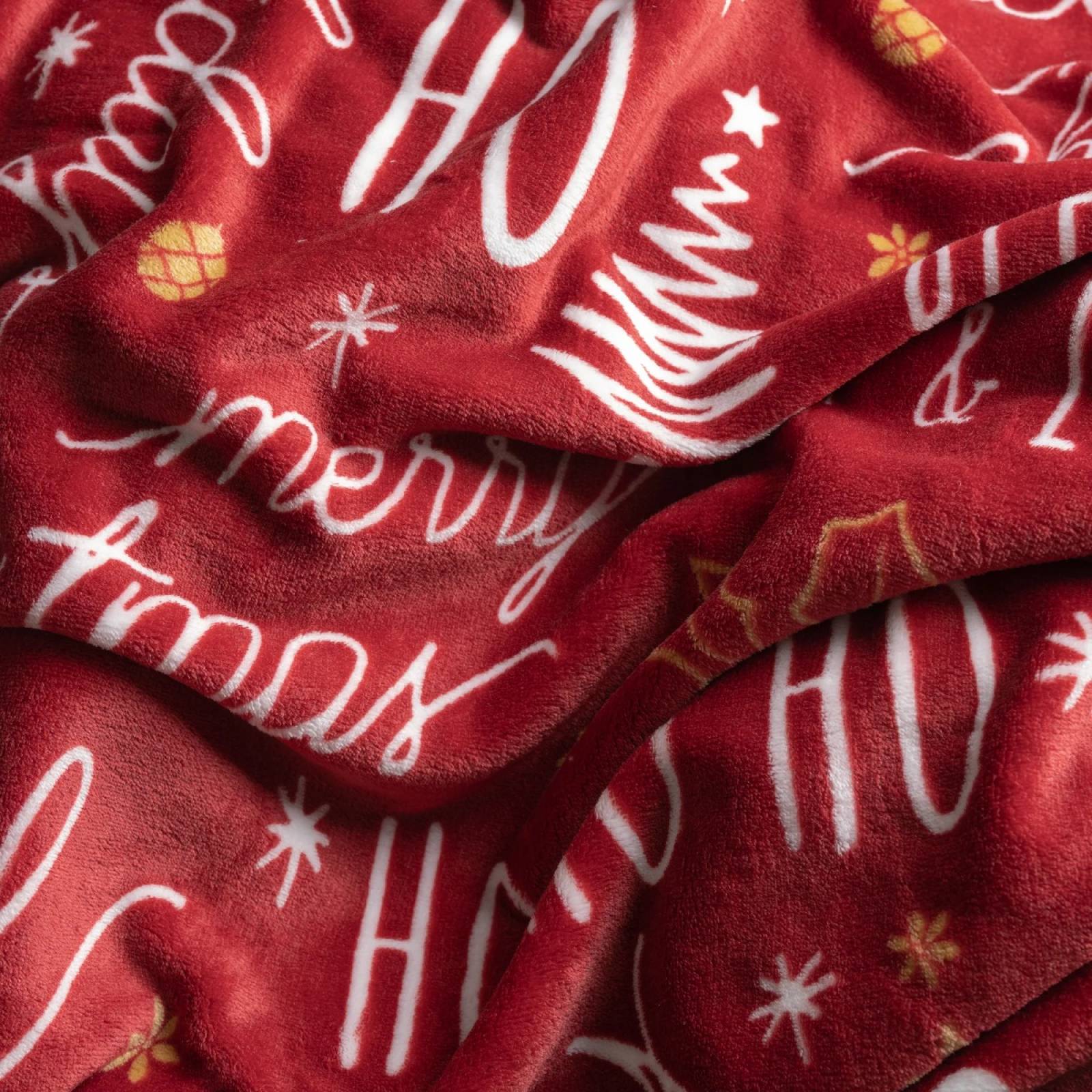 Cobija individual navidena roja. Cobertor ligero