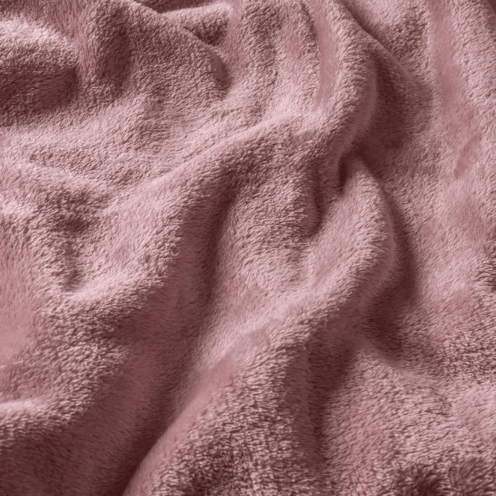 Cobija matrimonial ligera afelpada color lila