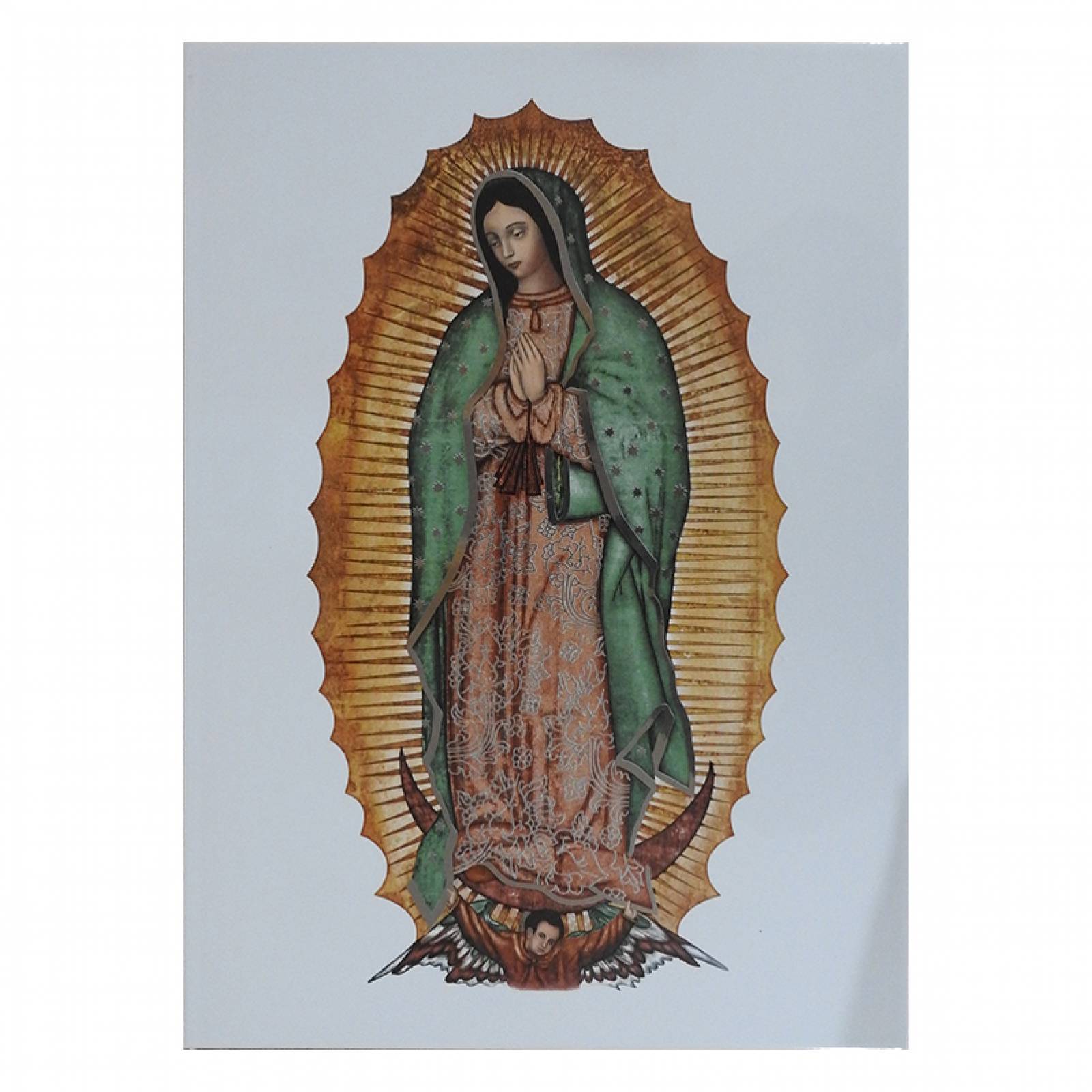 Virgen de Guadalupe Imagen en Azulejo 35x50 cm