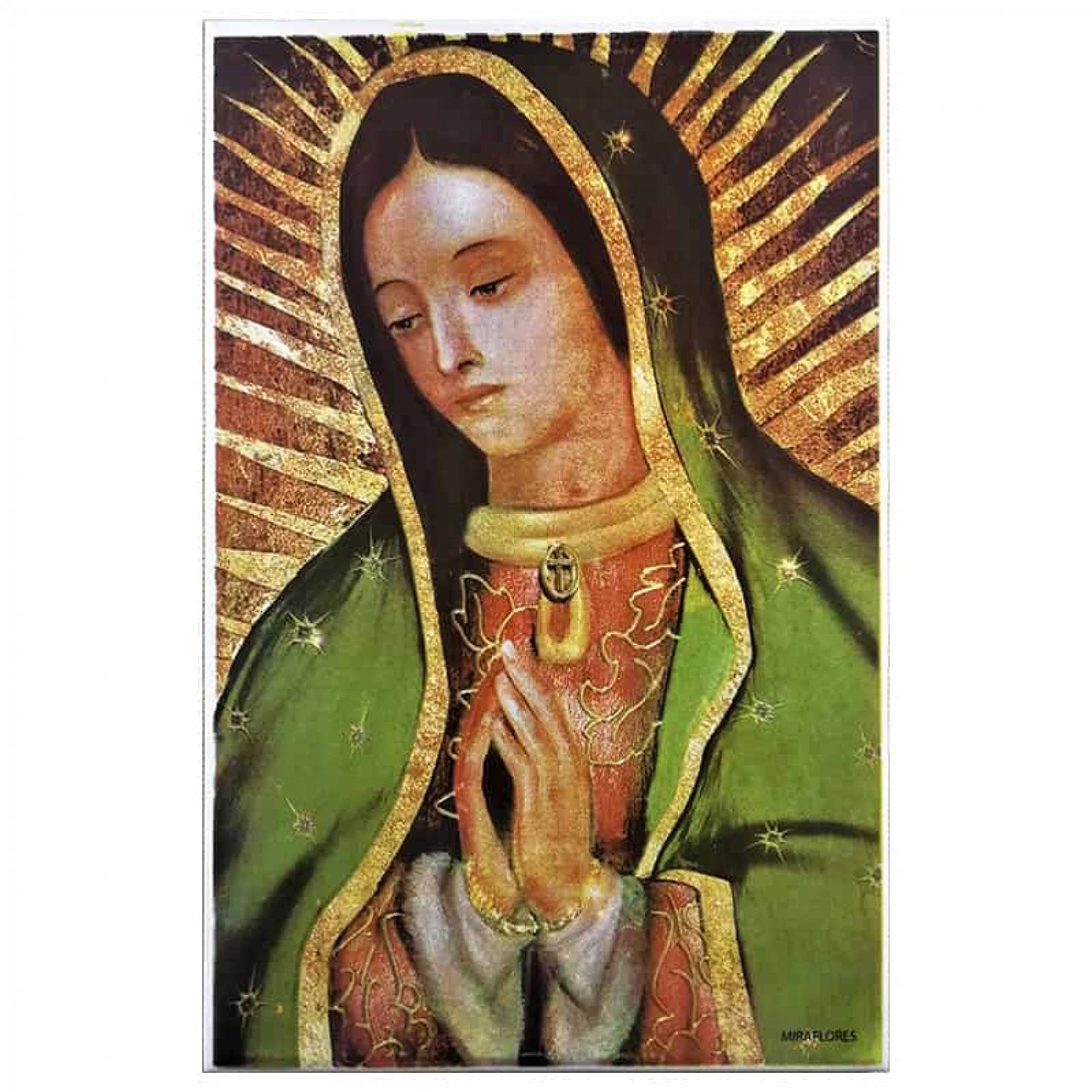 Virgen de Guadalupe Imagen en azulejo 20x30 cm