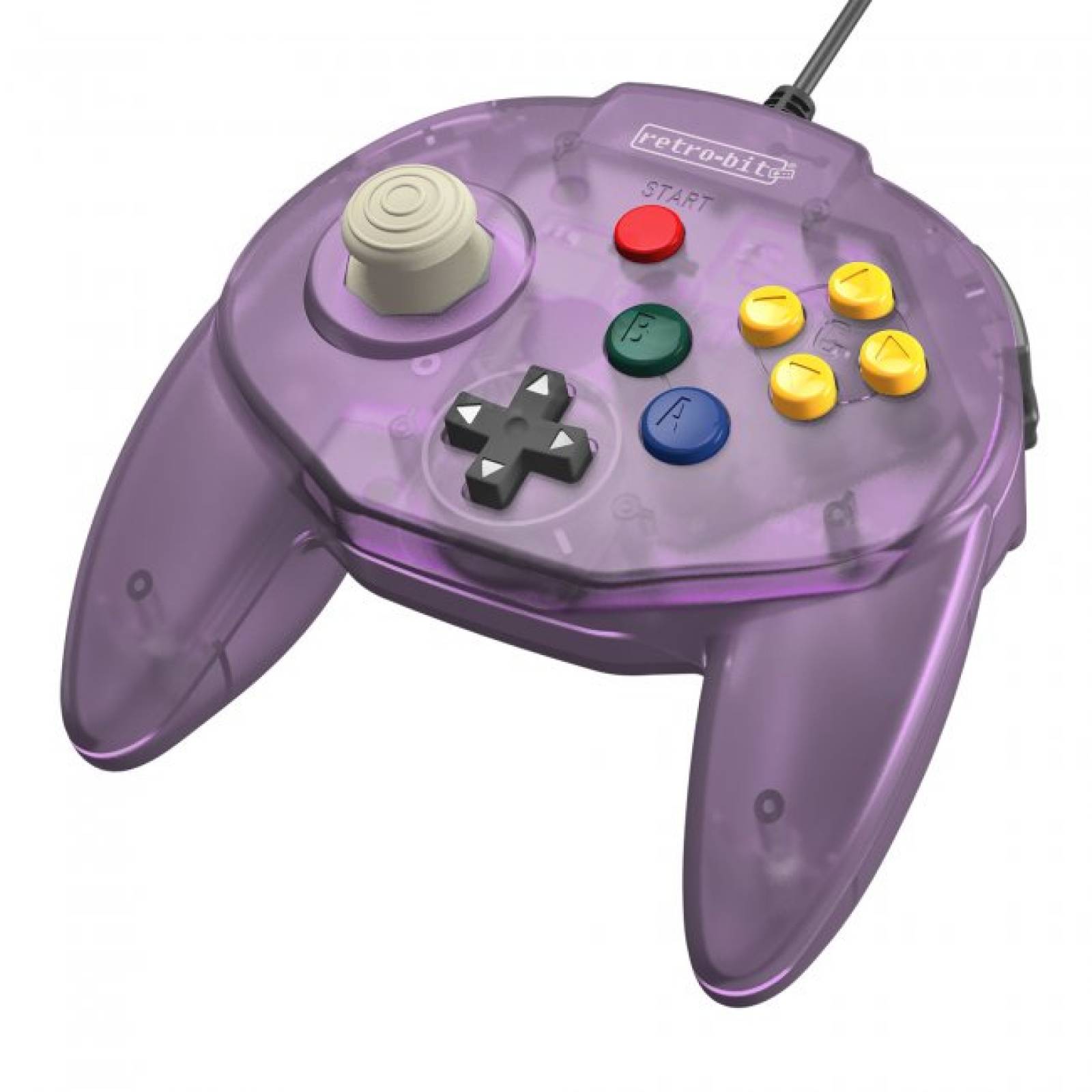Control Tritube64 para Nintendo 64 N64 Morado Retro-Bit.
