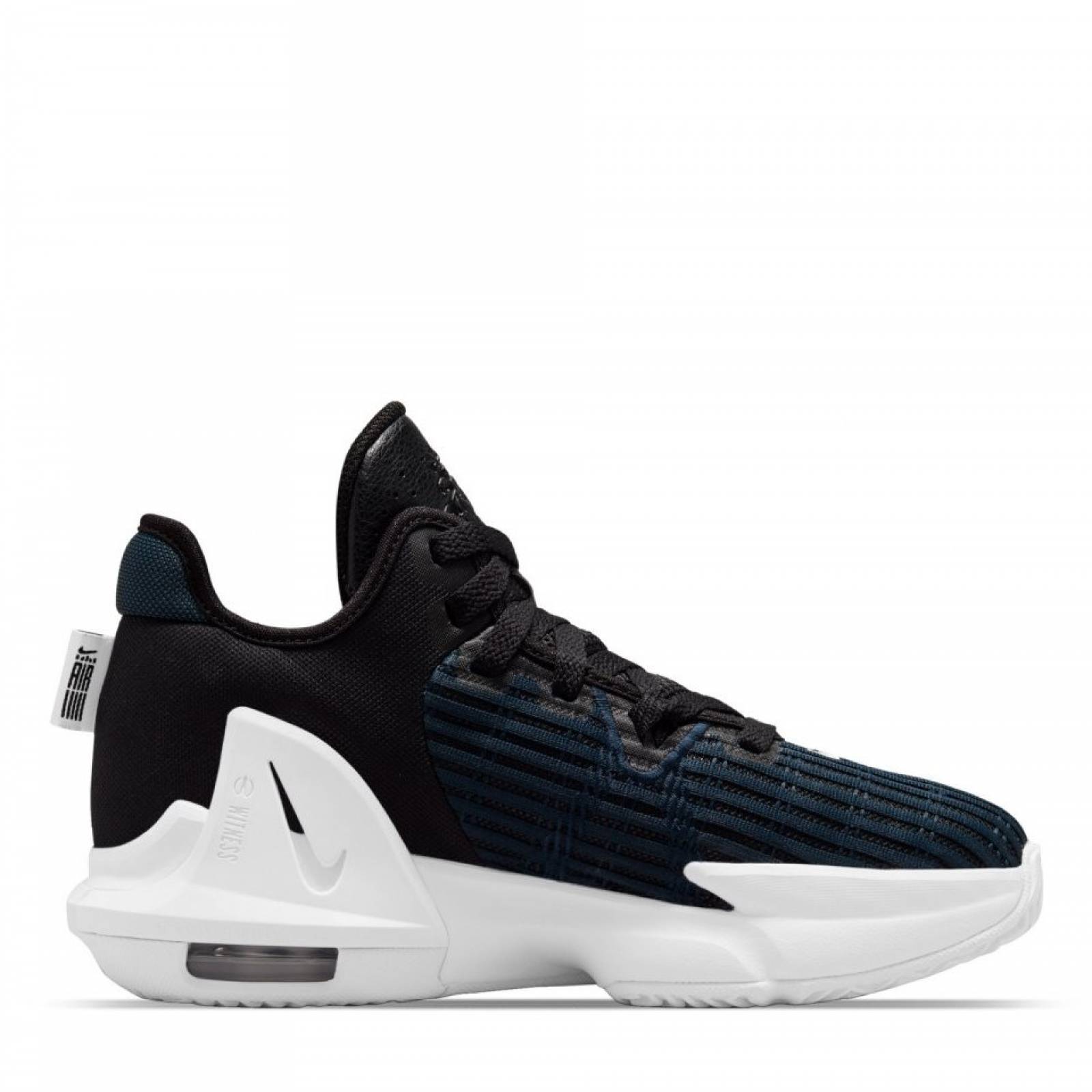 Tenis Nike Lebron Witnes 6 Azul Marino Blanco de Niños
