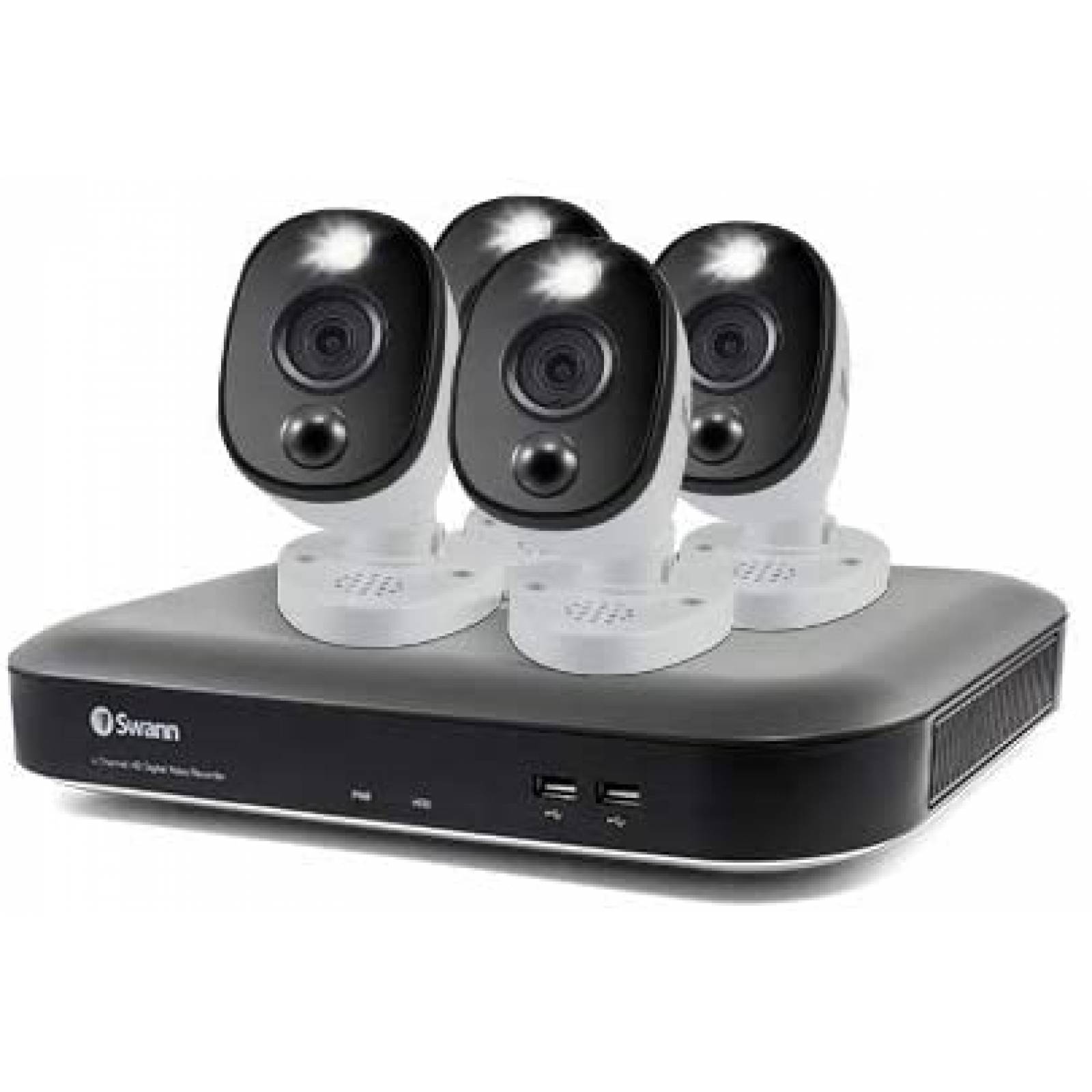 Sistema DVR de vigilancia Swann 8 channel / 4 cámaras 4K