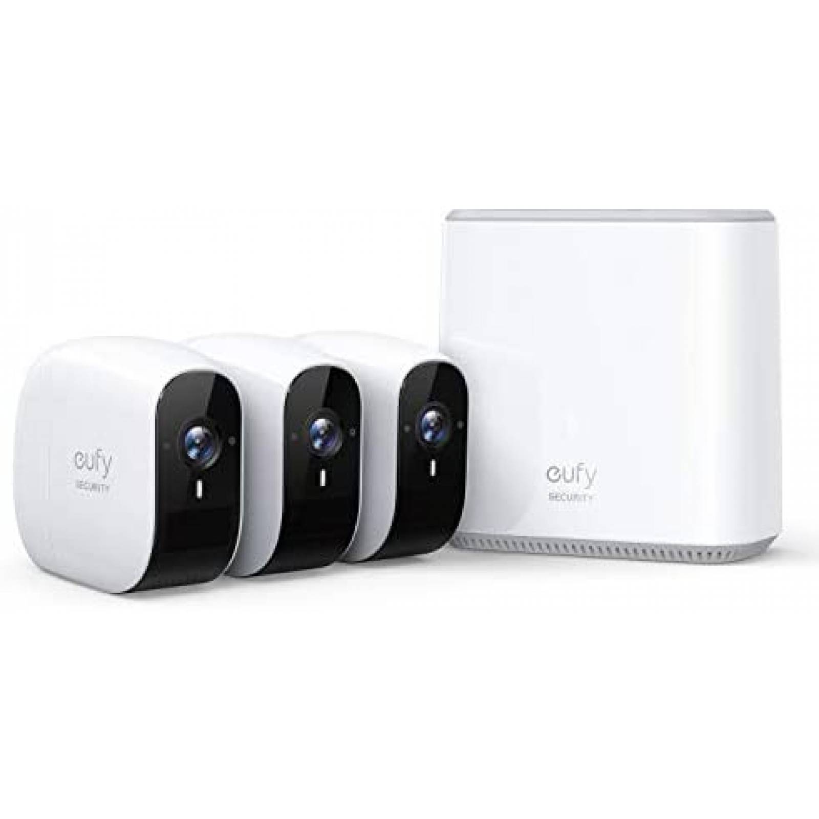 Sistema de Seguridad eufy 3 Cámaras 1080p HD IP65 -Blanco 