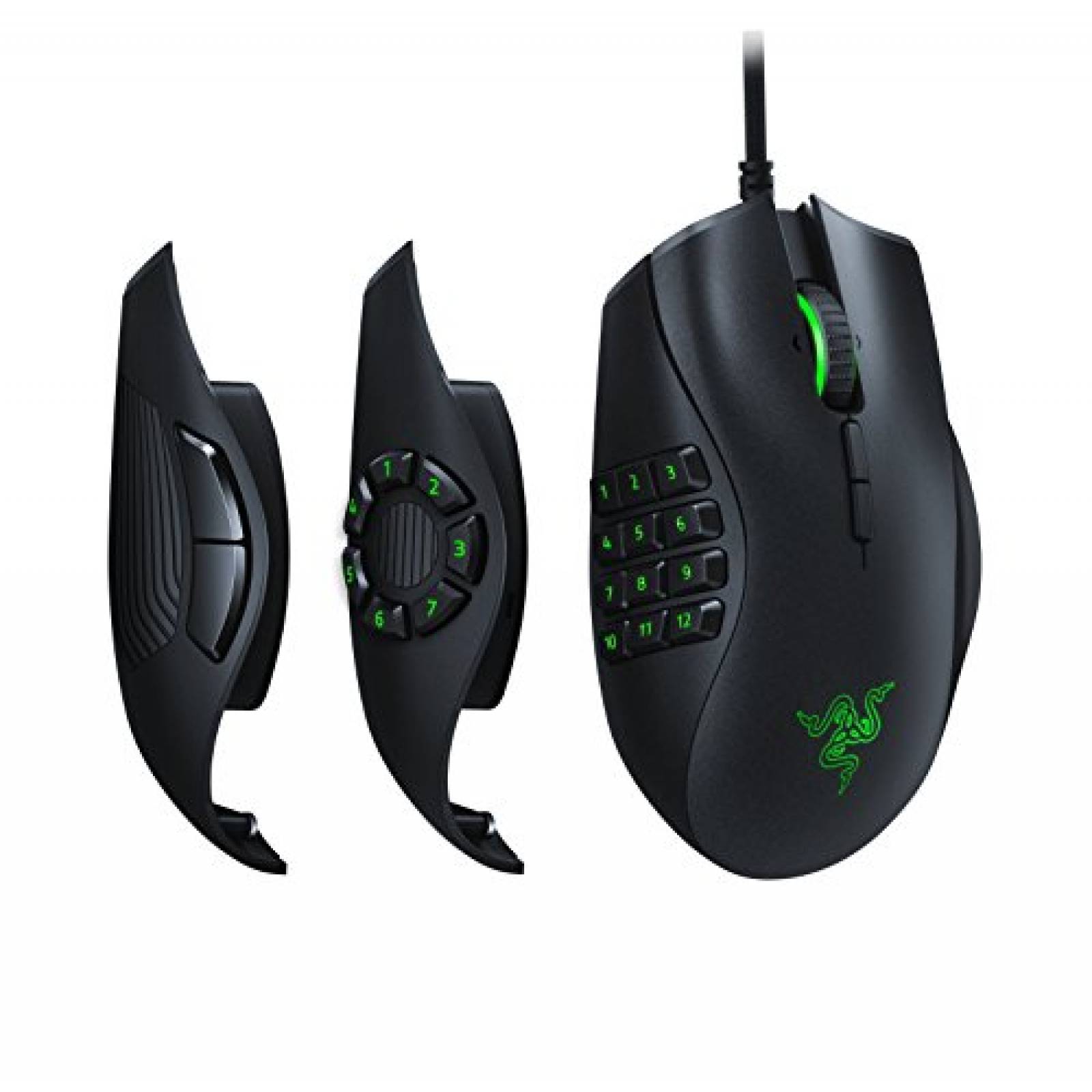 Mouse Gamer Razer Naga Trinity 16000 DPI Chroma RGB -Negro 