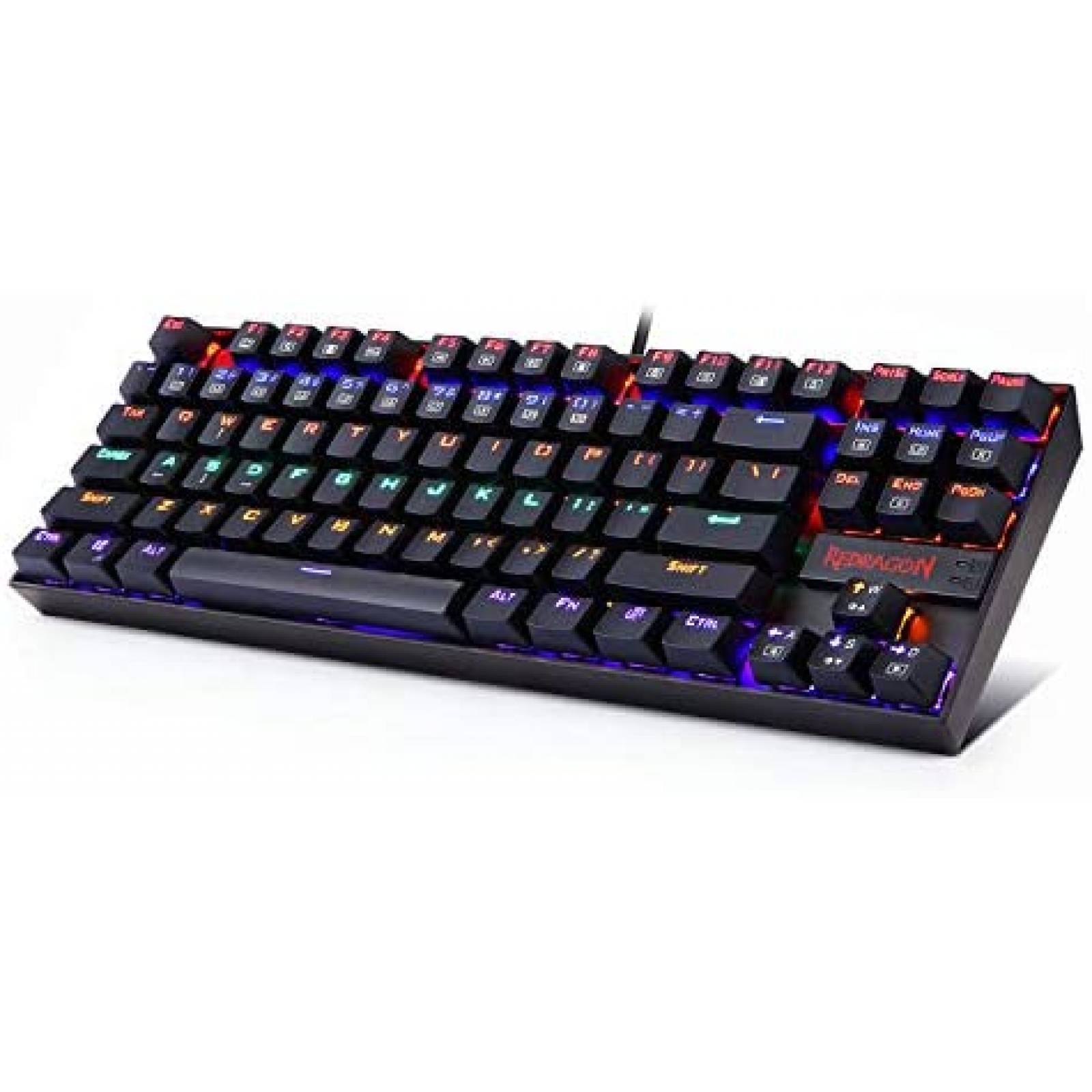 Teclado Gamer Redragon K552 Mecánico Iluminación RGB LED PC
