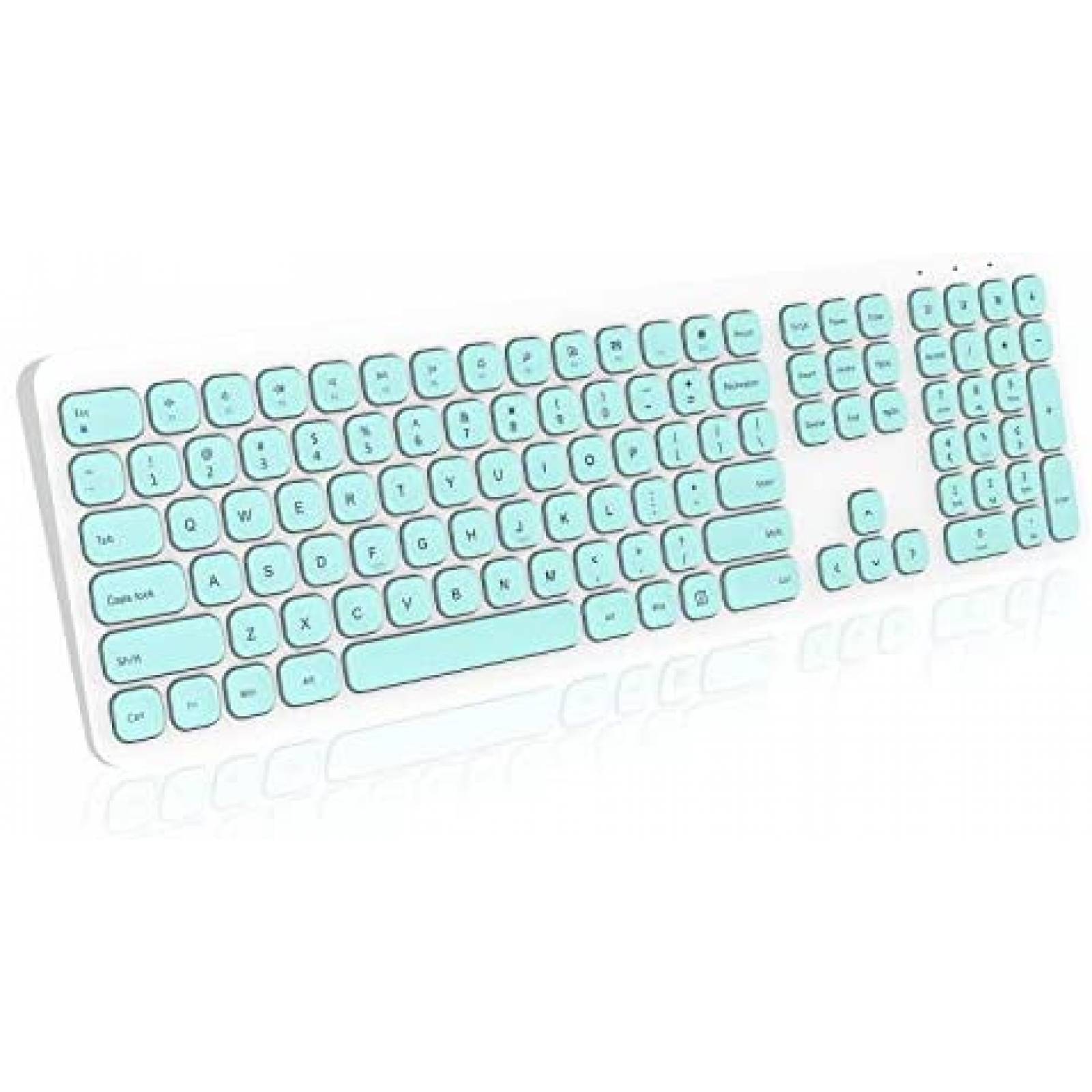 Teclado cimetech Diseño Ergonómico Inalámbrico con Mouse 