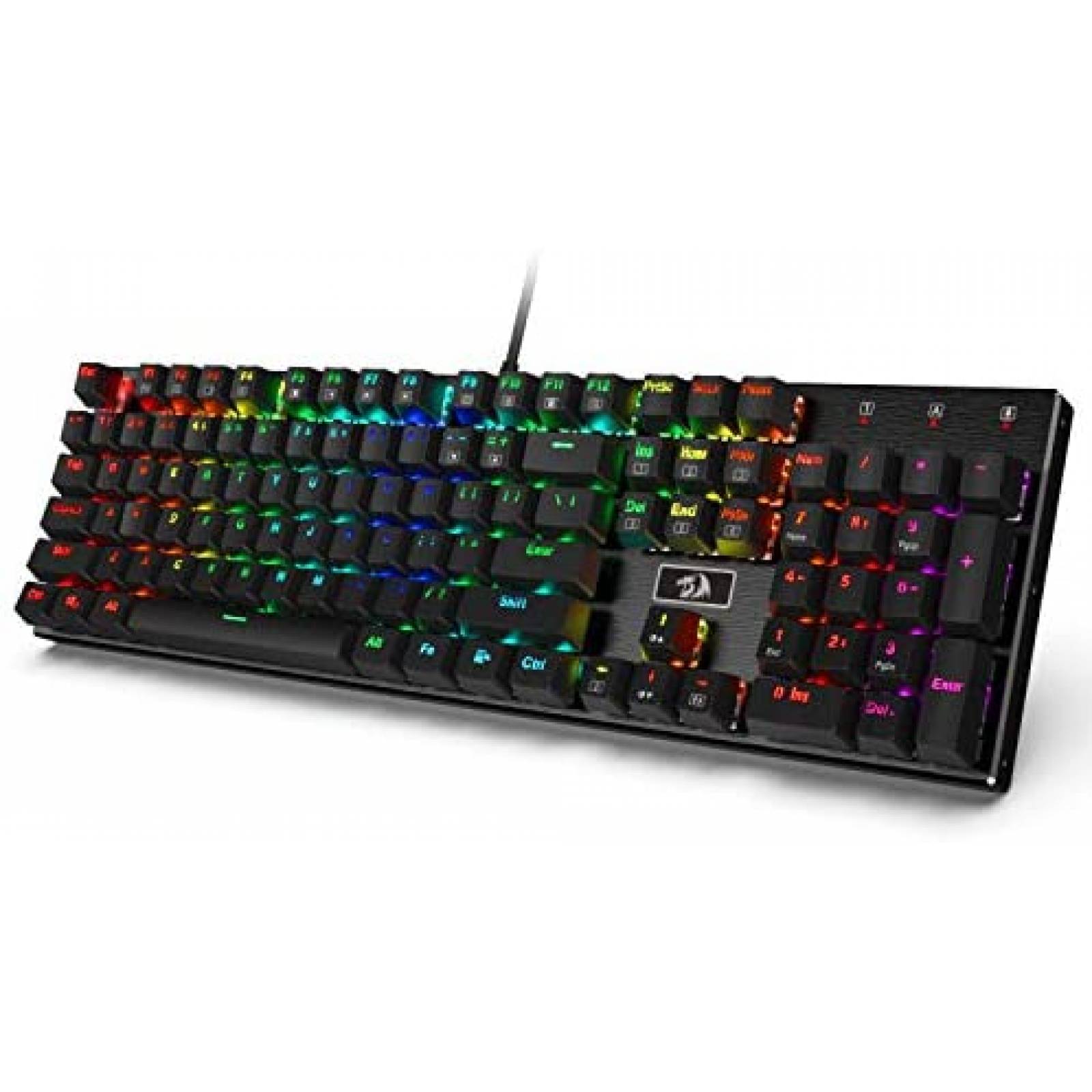 Teclado Redragon K556 Gamer Iluminación RGB LED 104 Teclas 