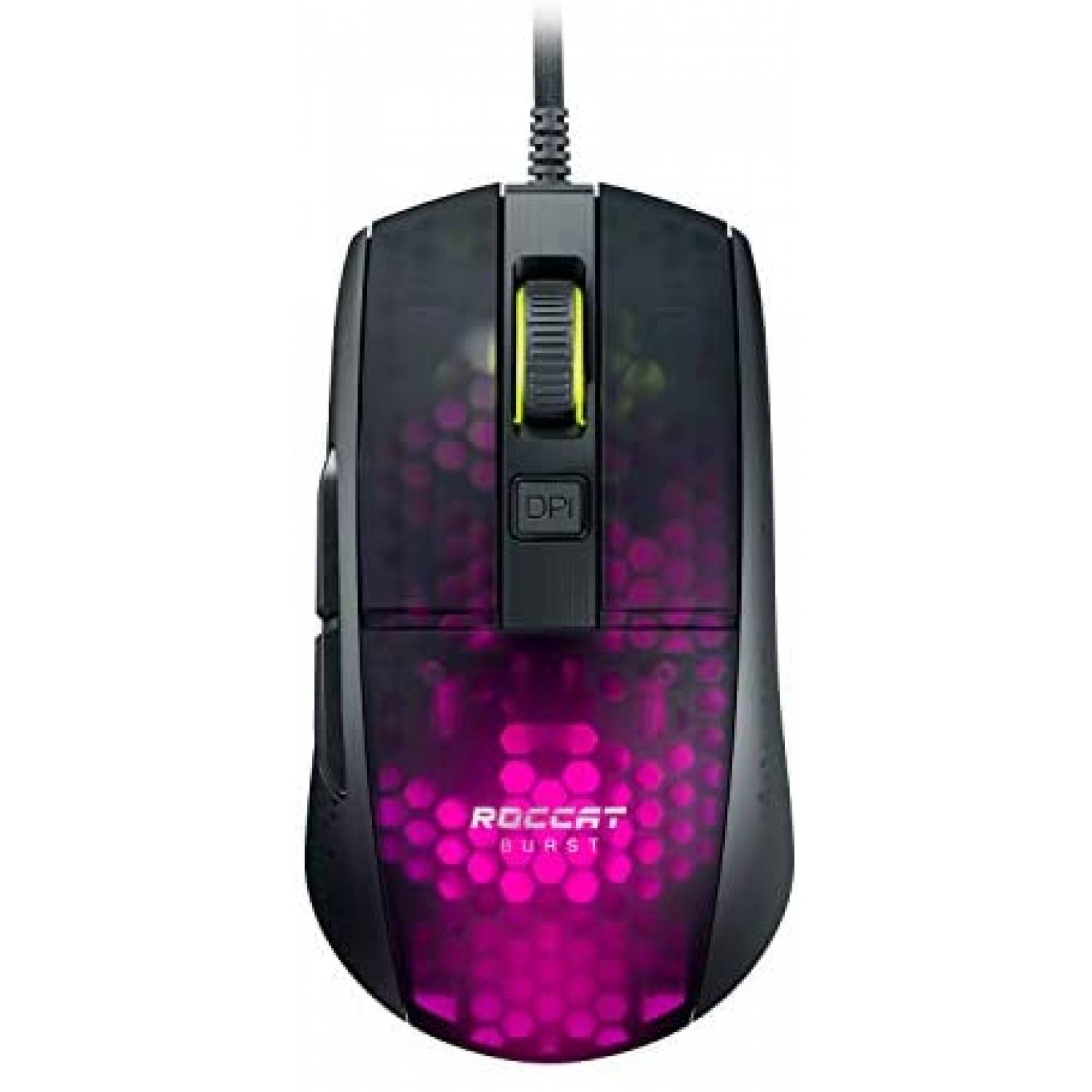 Mouse ROCCAT Burst Pro USB Ligero Ergonómico Flexible -Negro 