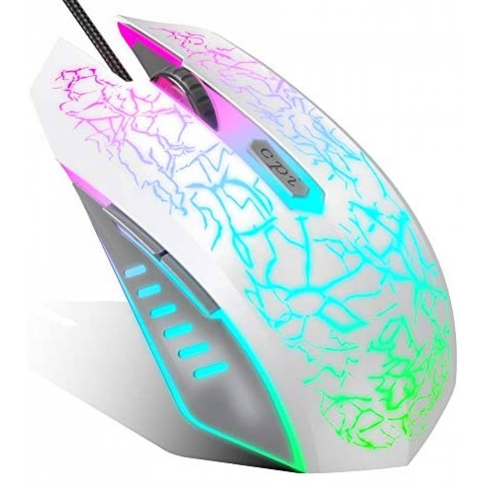 Mouse VersionTECH Gamer Óptico Ergonómico Inalámbrico 